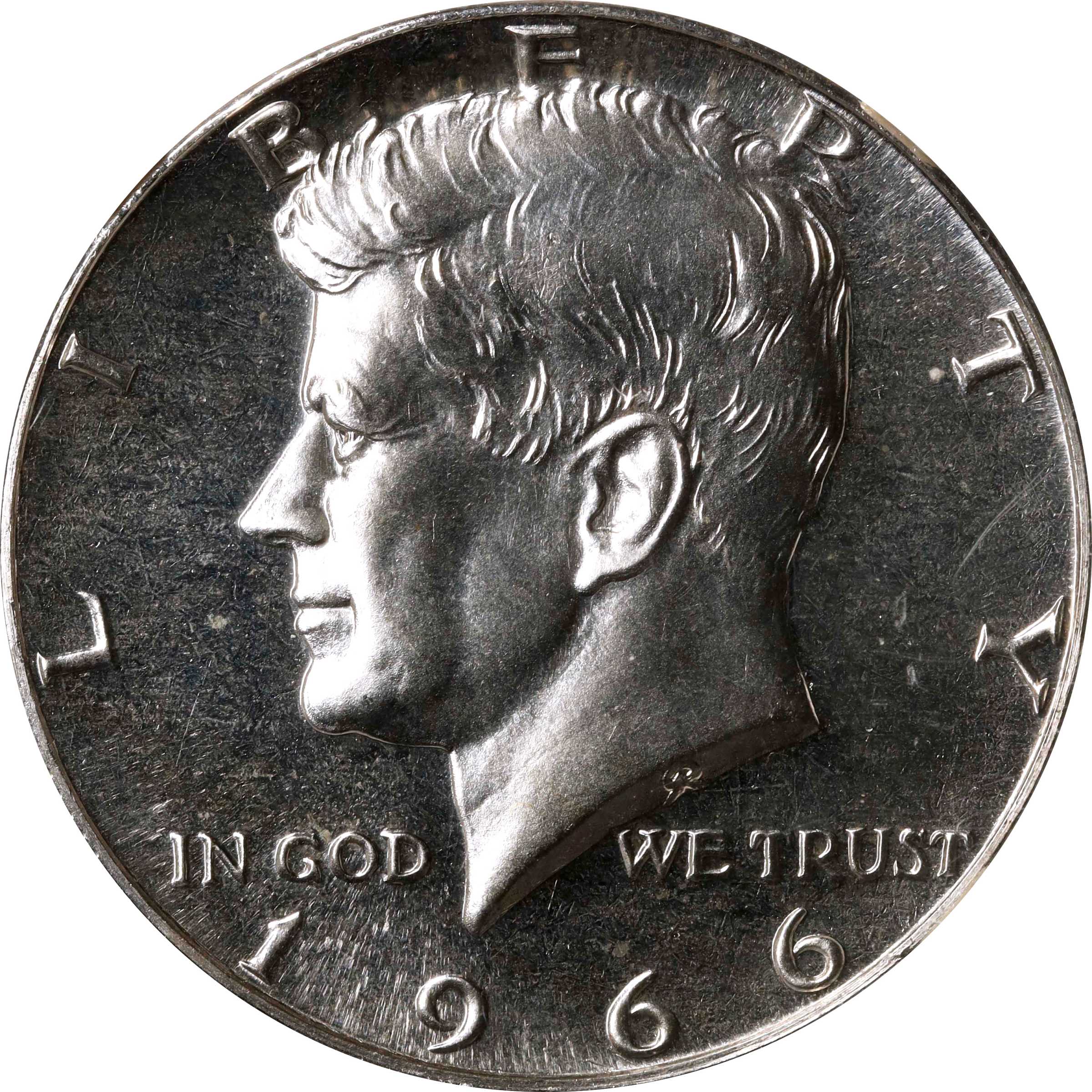 1966 Kennedy Half Dollar. SMS. FS-105. Doubled Die Obverse. MS-67 (NGC).