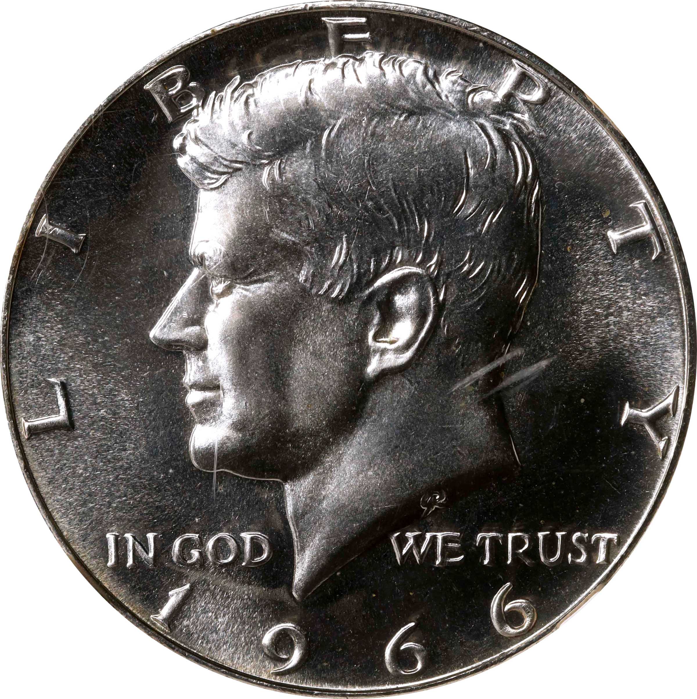 1966 Kennedy Half Dollar. SMS. FS-106. Doubled Die Obverse. MS-67 (NGC).