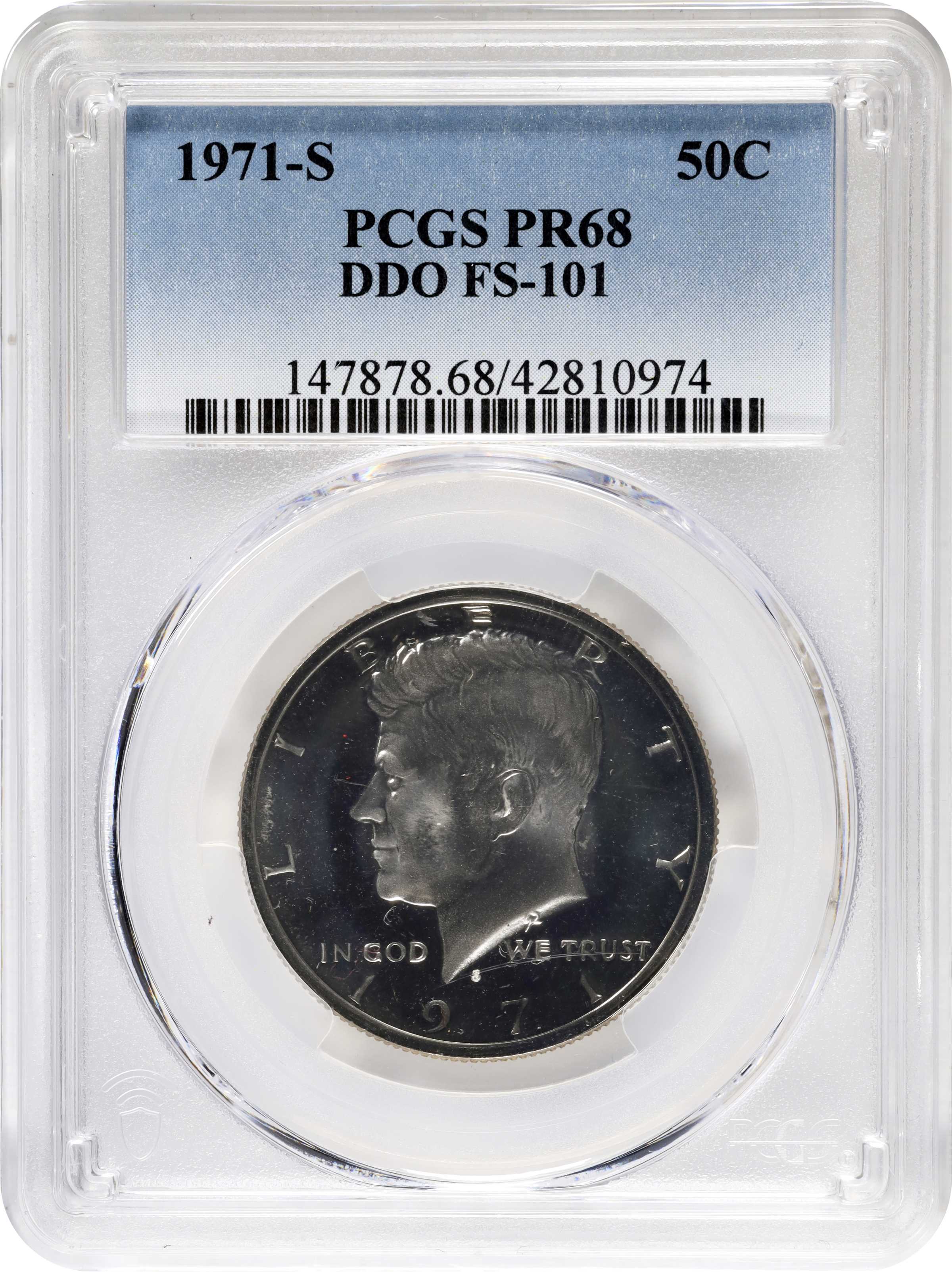 1971-S 50c PR68 thumbnail 3