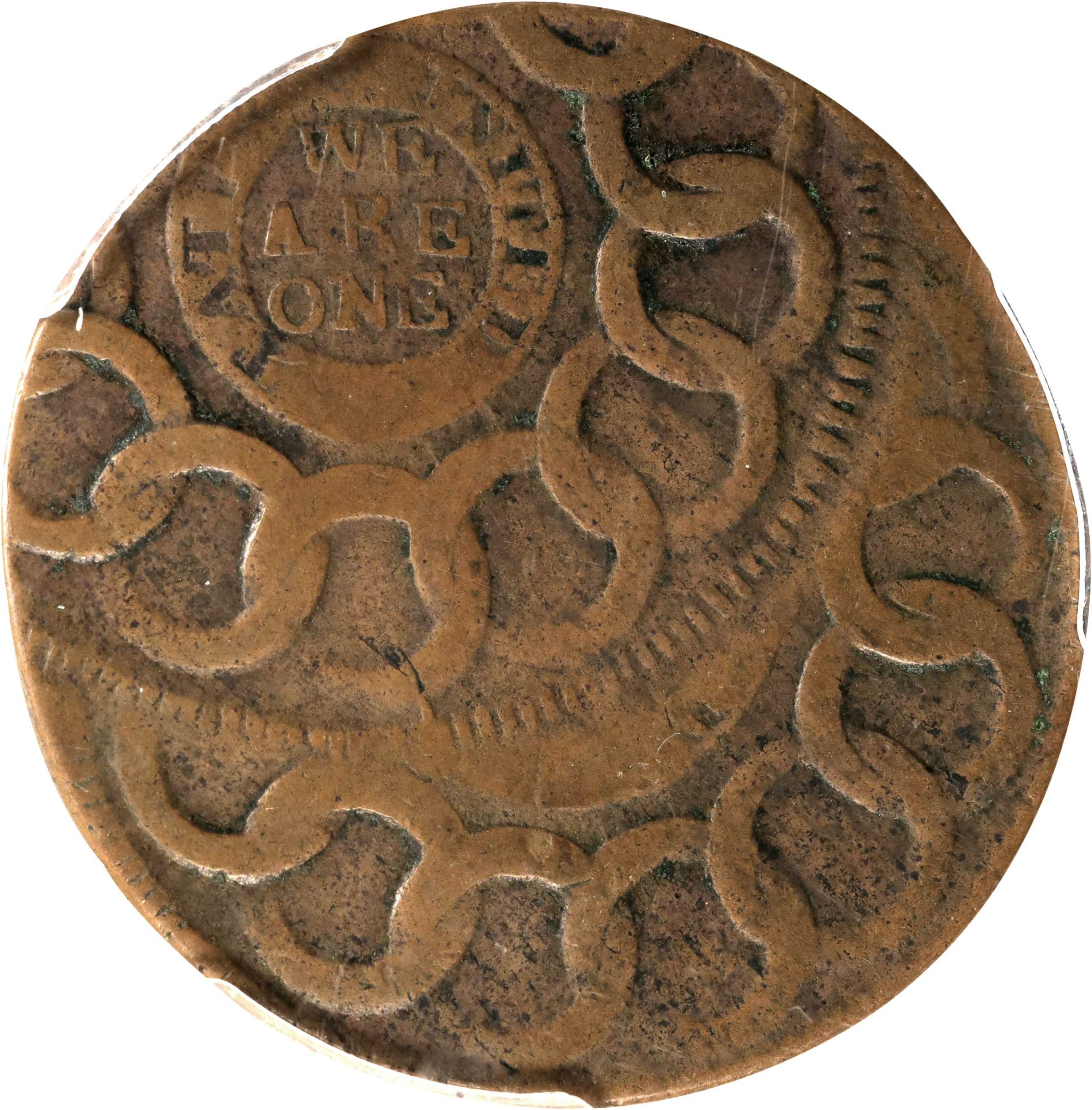 1787 Fugio 1c 4 Cinquefoils, STATES UNITED, Newman 17-S MS BN AU50 BN thumbnail 23
