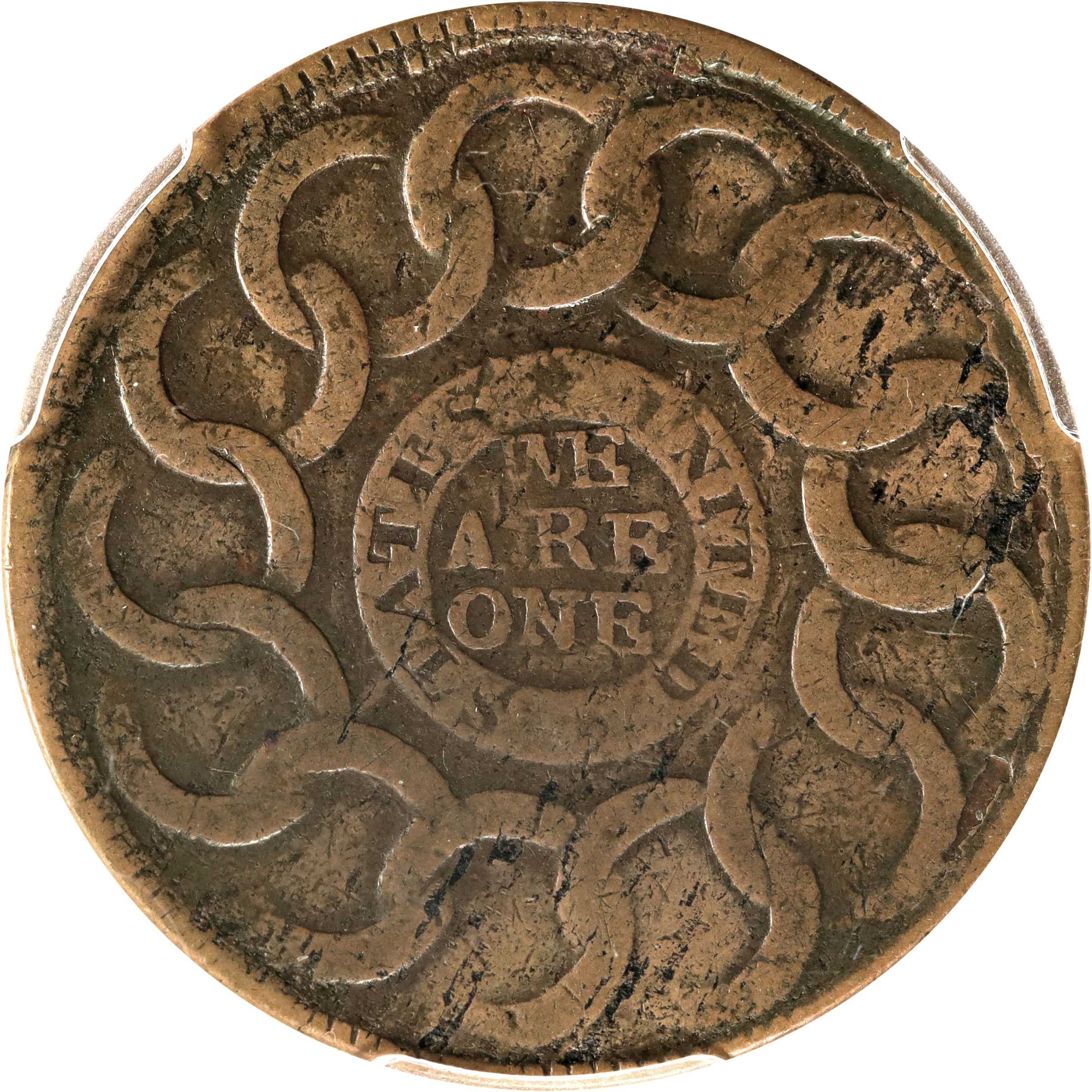 1787 Fugio 1c 4 Cinquefoils, STATES UNITED, Newman 20-X MS BN AG3 BN thumbnail 22