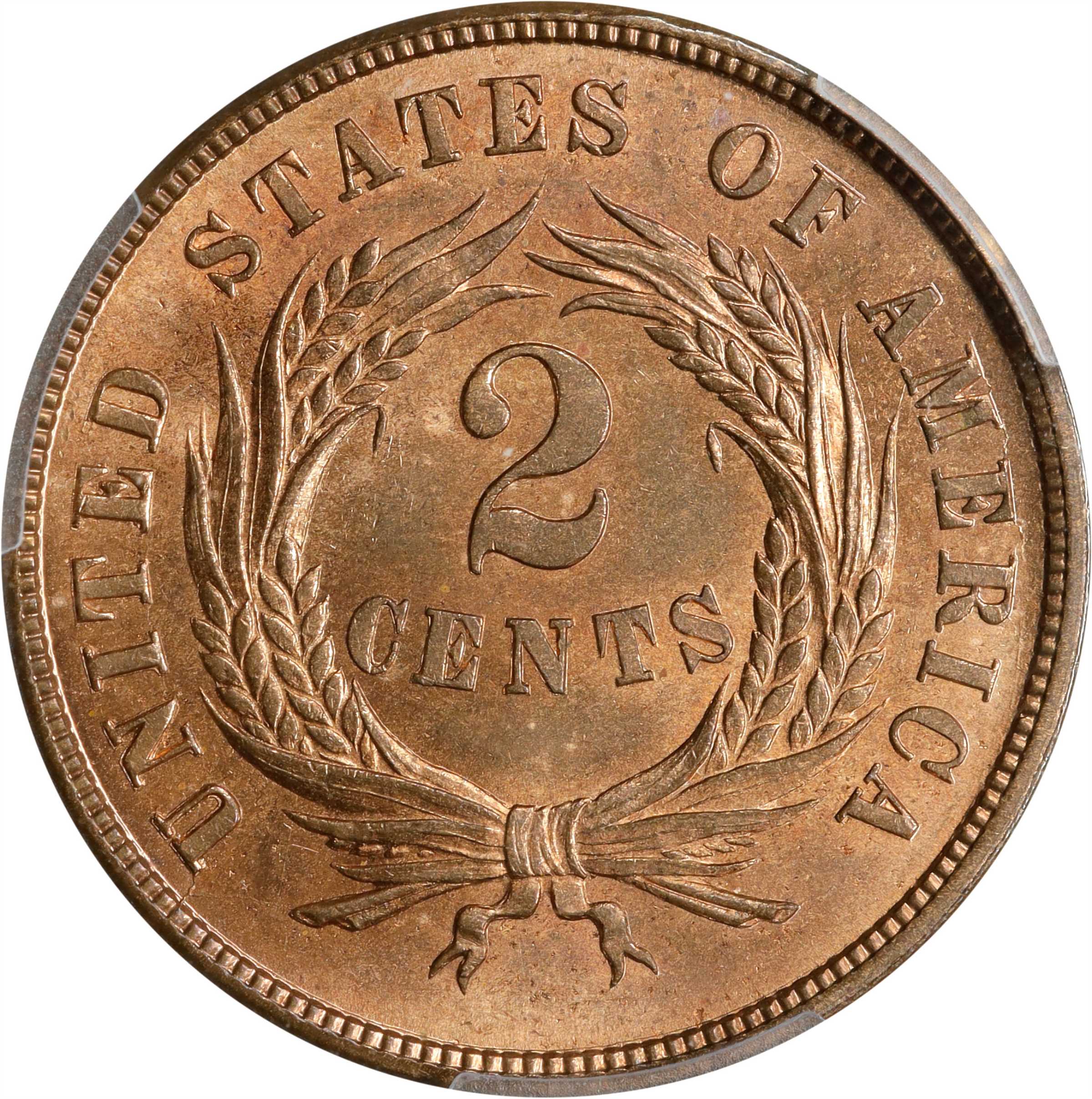 1865 2c Plain 5 MS RB MS65 RB thumbnail 8
