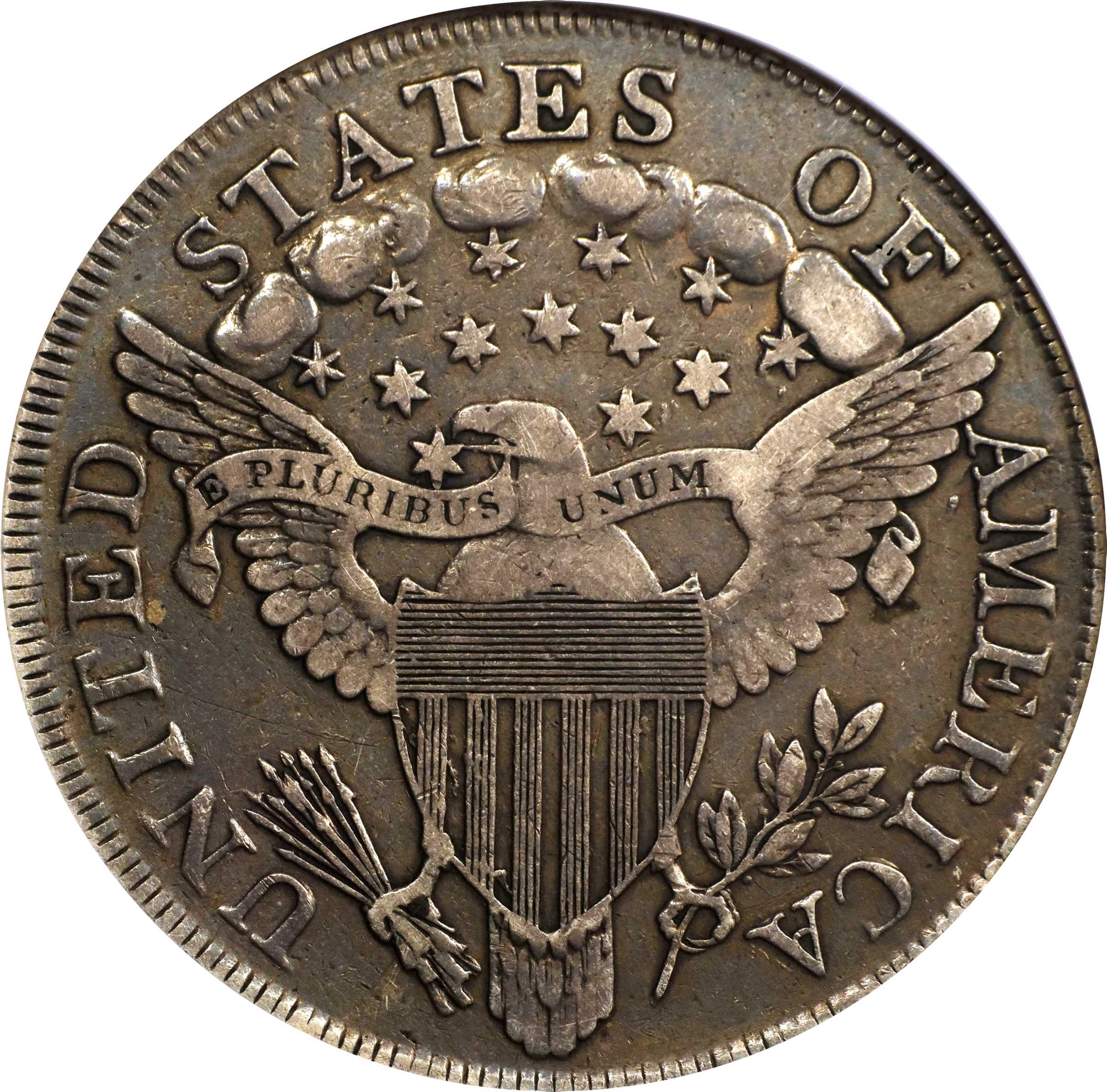 1799 $1  7x6 Stars, B-21, BB-169 AU58 thumbnail 15