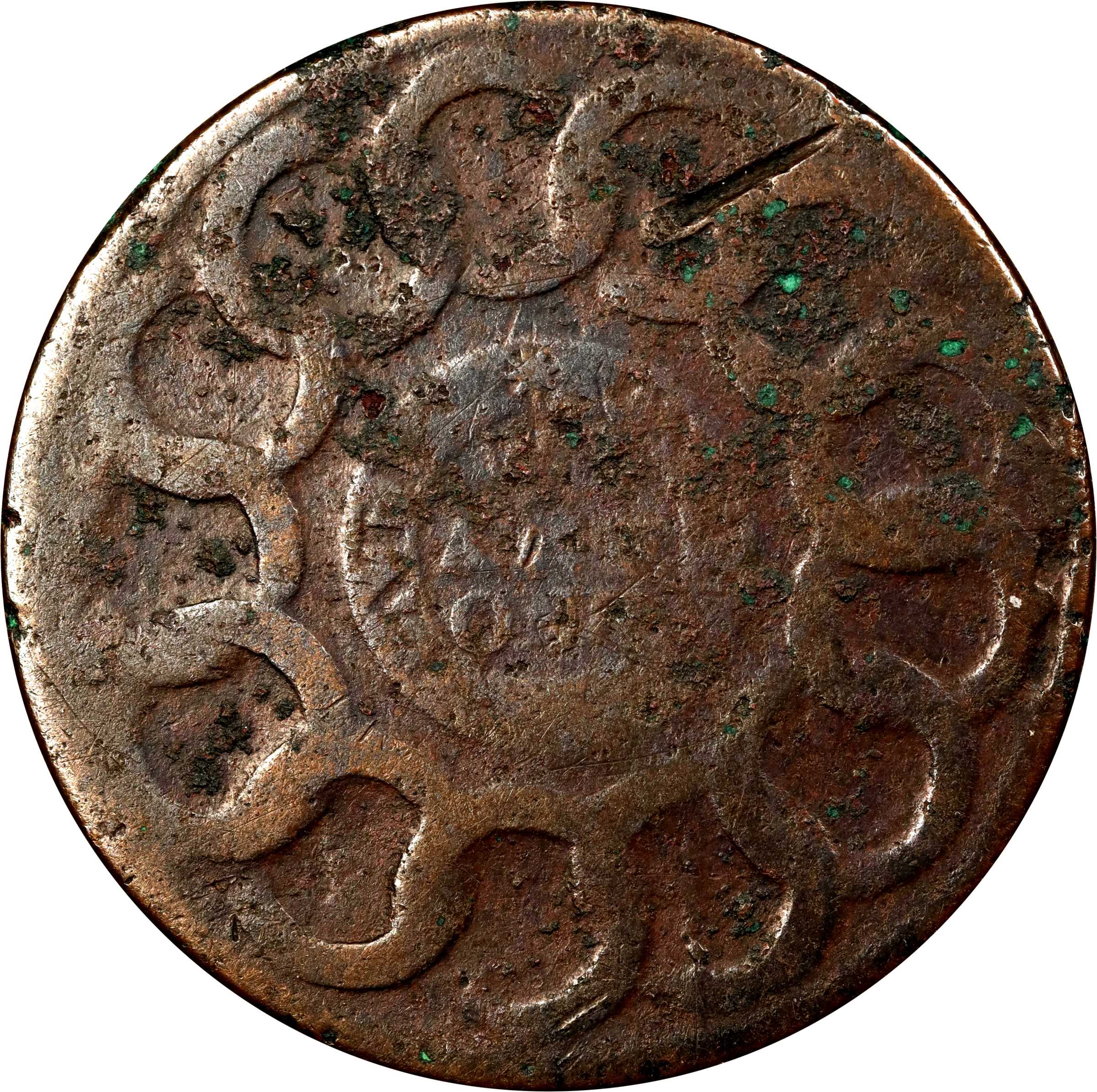 1787 Fugio 1c 8-Pointed Stars, Newman 15-Y MS BN VG10 BN thumbnail 13