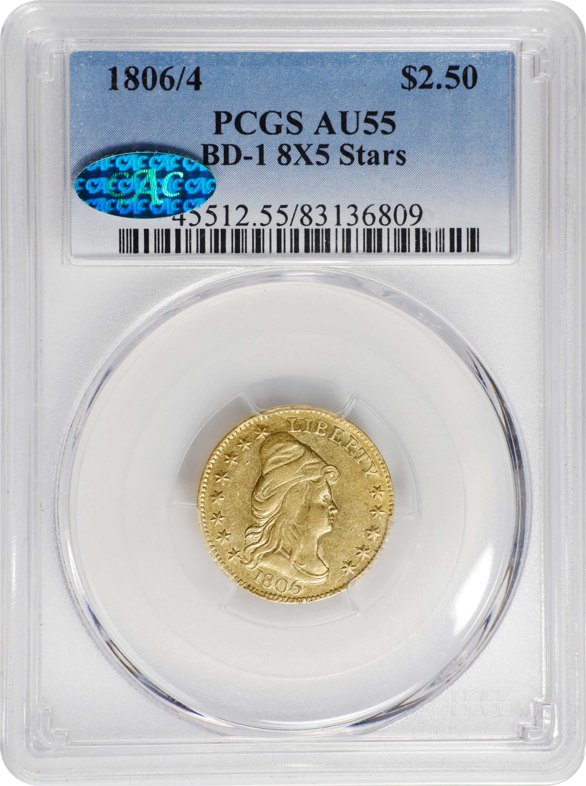 1806/4 $2 1/2 8x5 Stars, BD-1 VF20 thumbnail 12