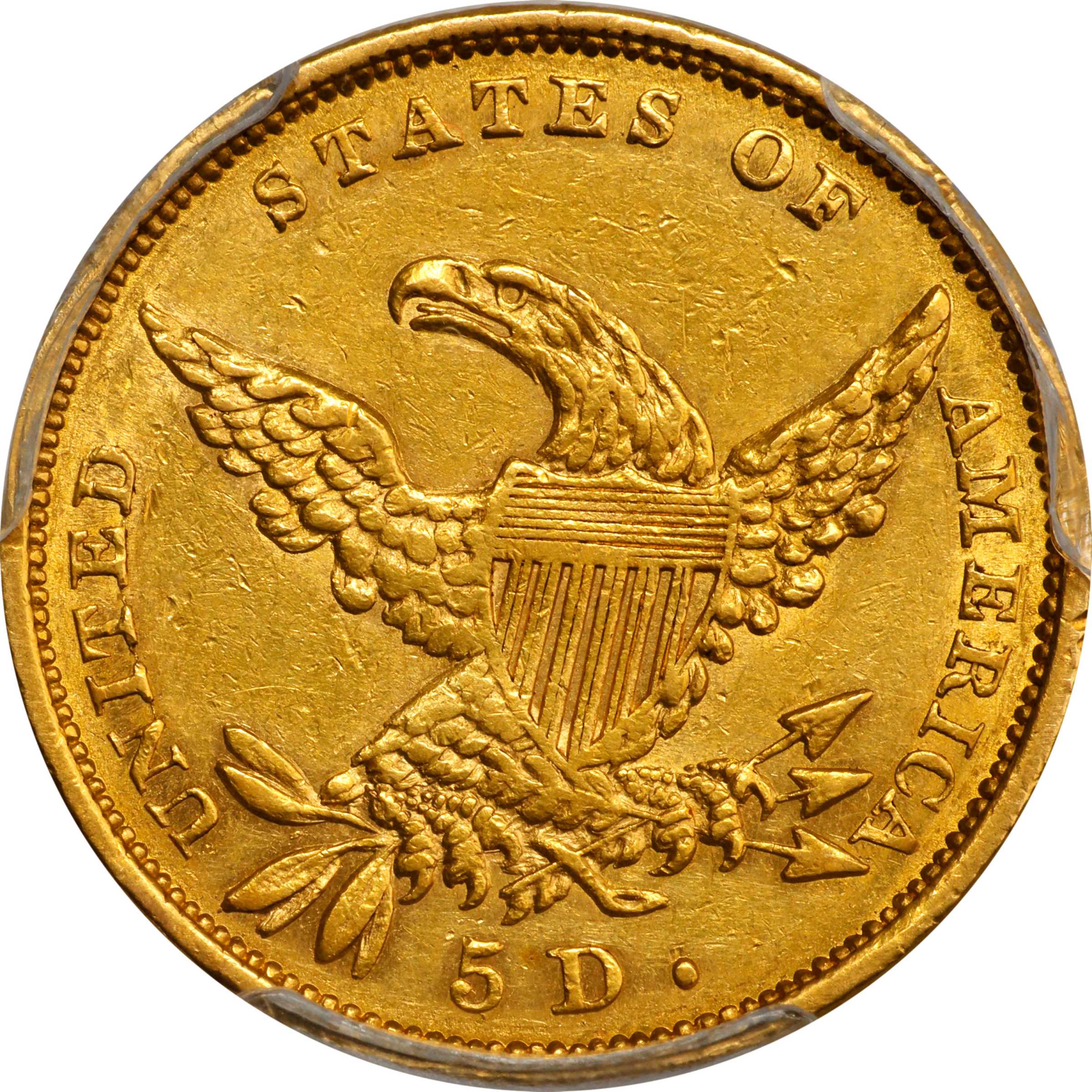 1834 $5  Classic Head, Plain 4, HM-4 MS thumbnail 14