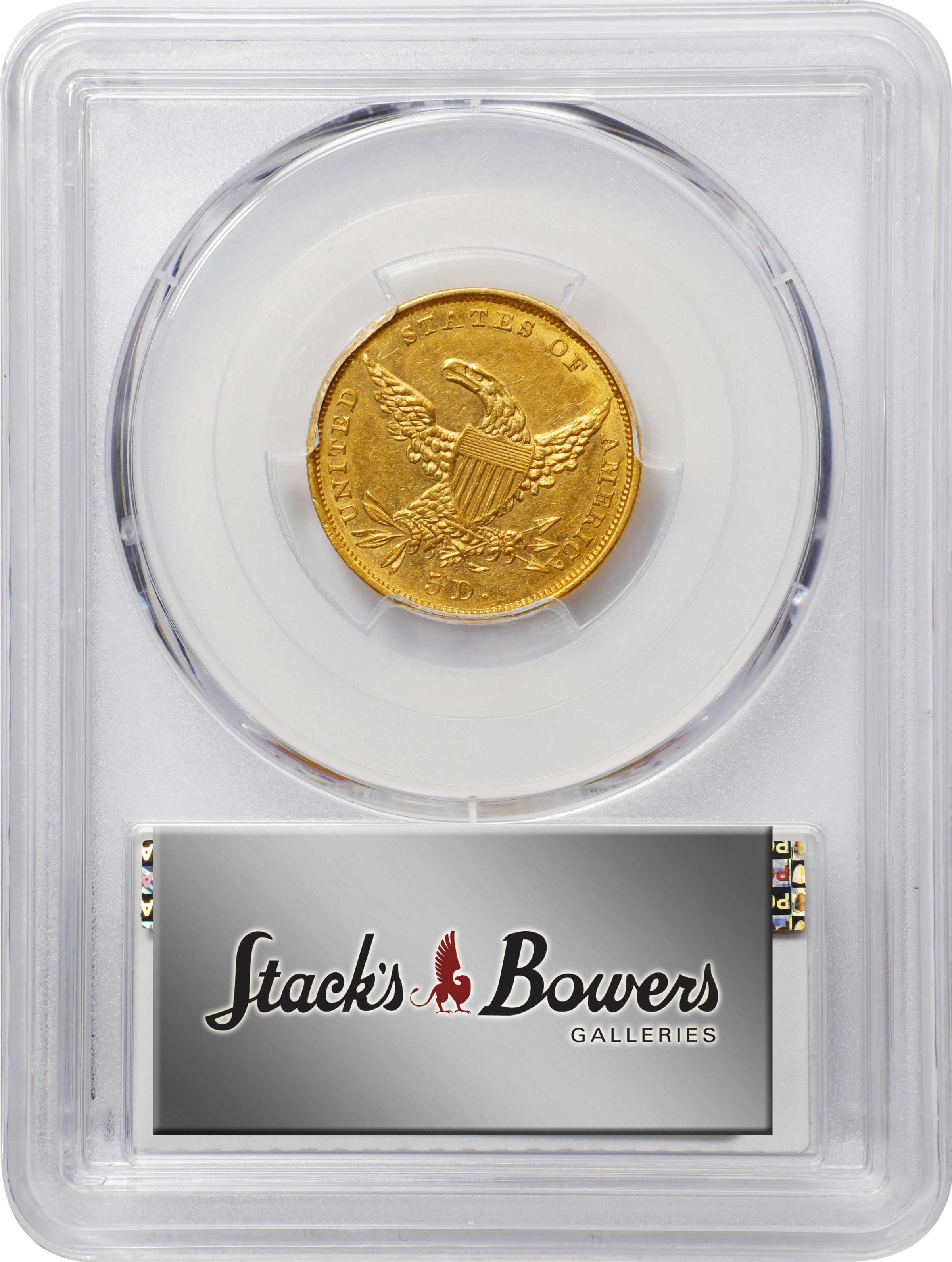 1834 $5  Classic Head, Plain 4, HM-8 MS thumbnail 14