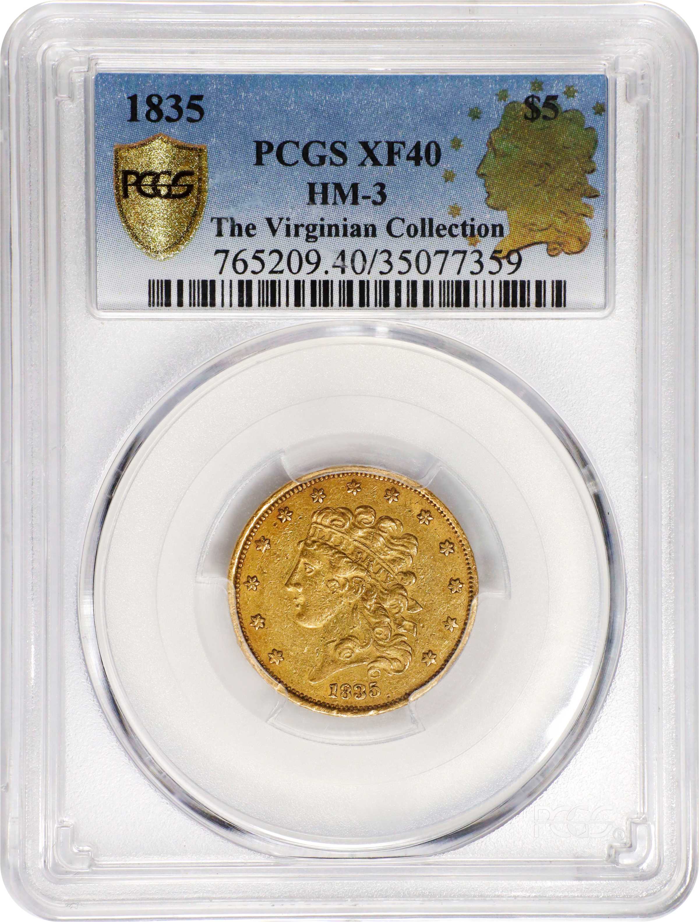 1835 $5  HM-3 MS thumbnail 6