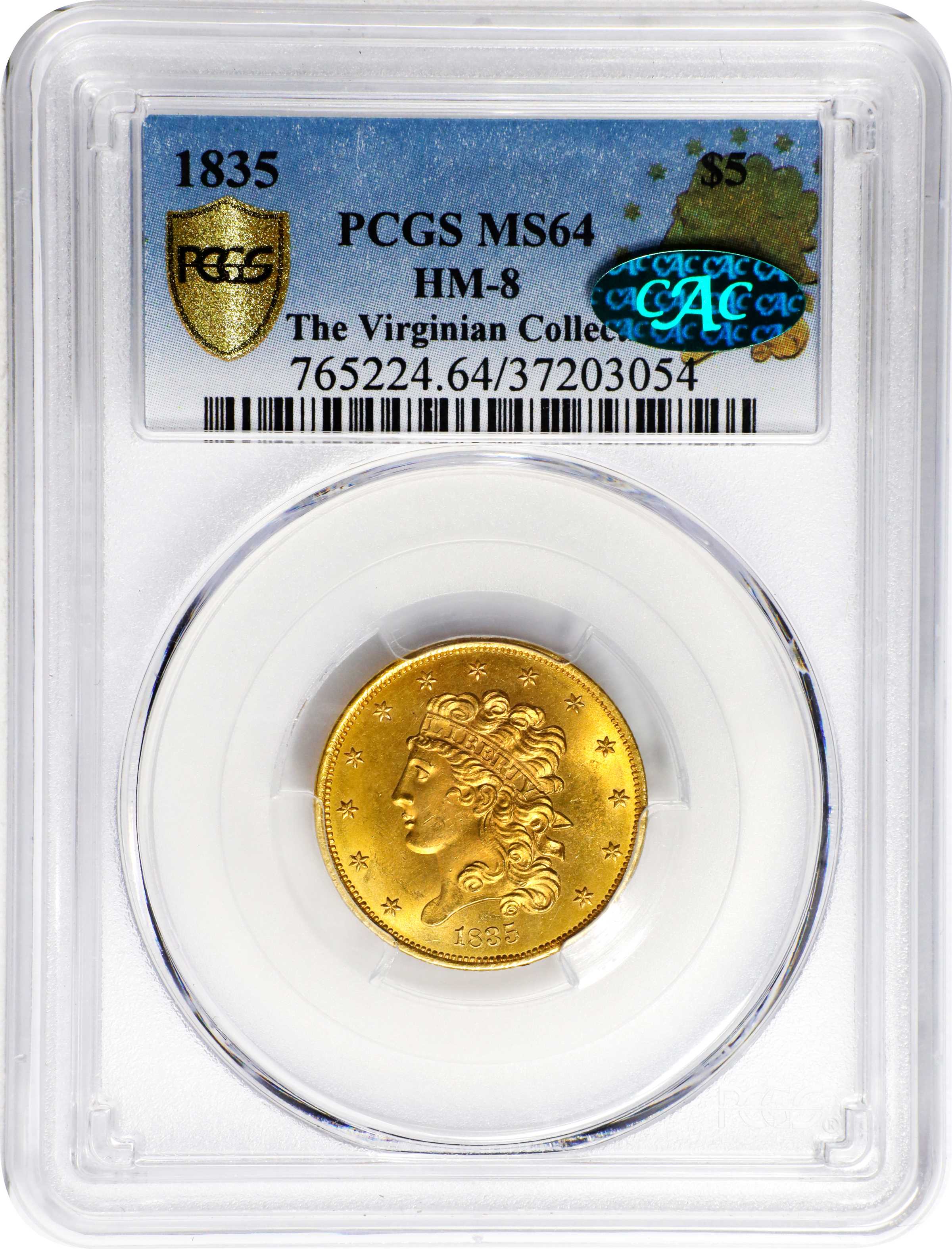 1835 $5  HM-8 MS thumbnail 16