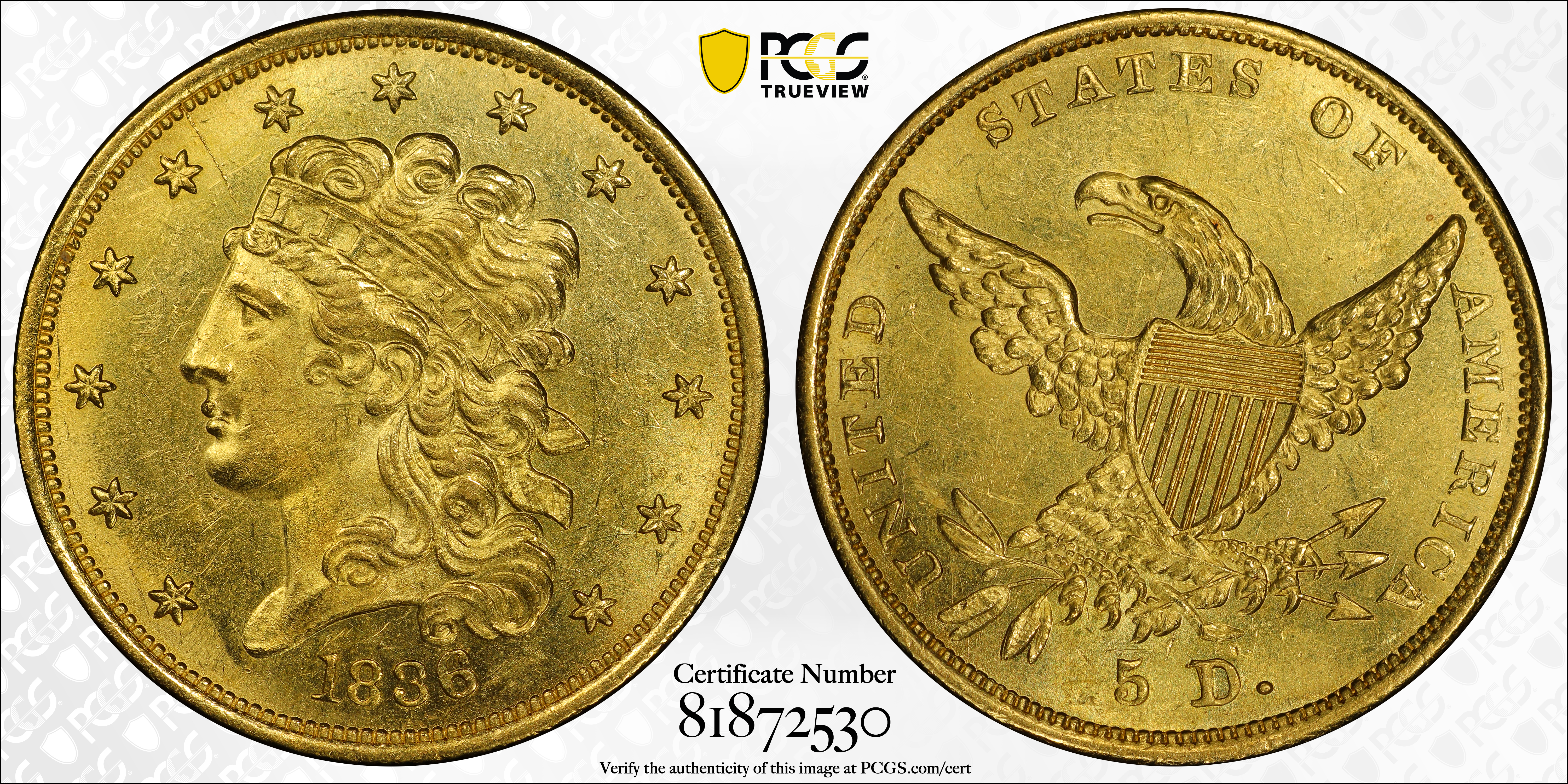 1836 $5  HM-1 MS thumbnail 7