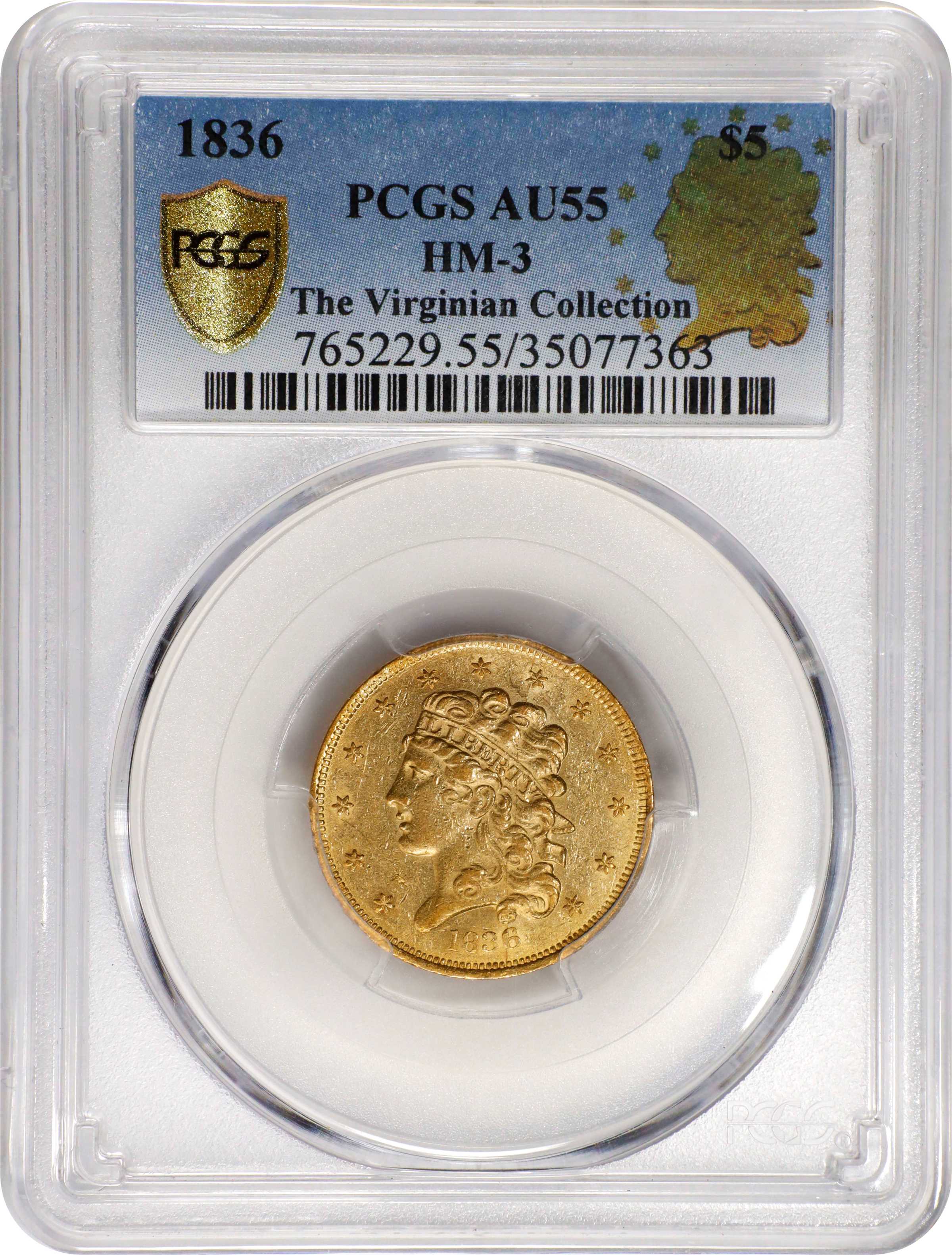 1836 $5  HM-3 MS thumbnail 9