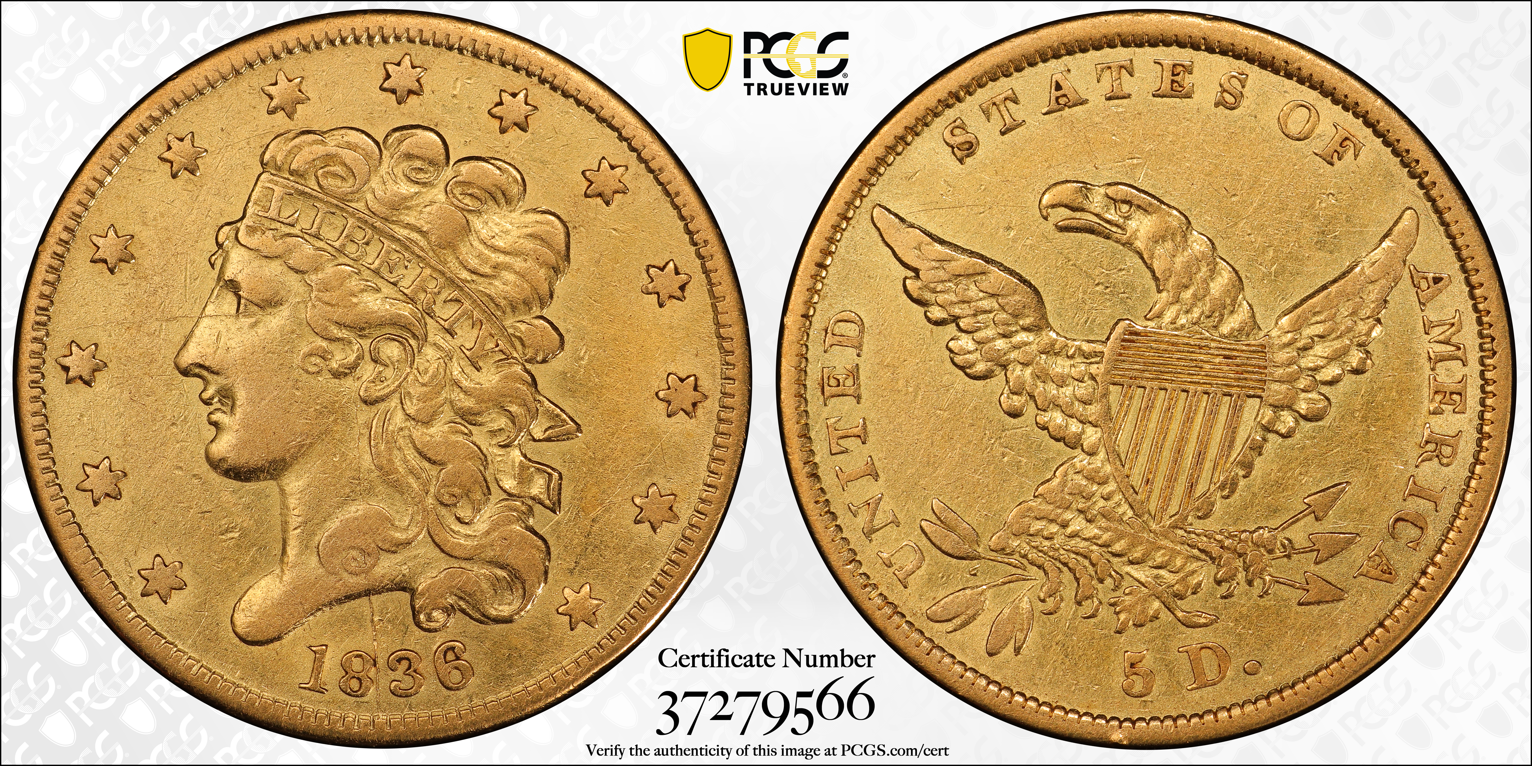 1836 $5  HM-5 MS thumbnail 19