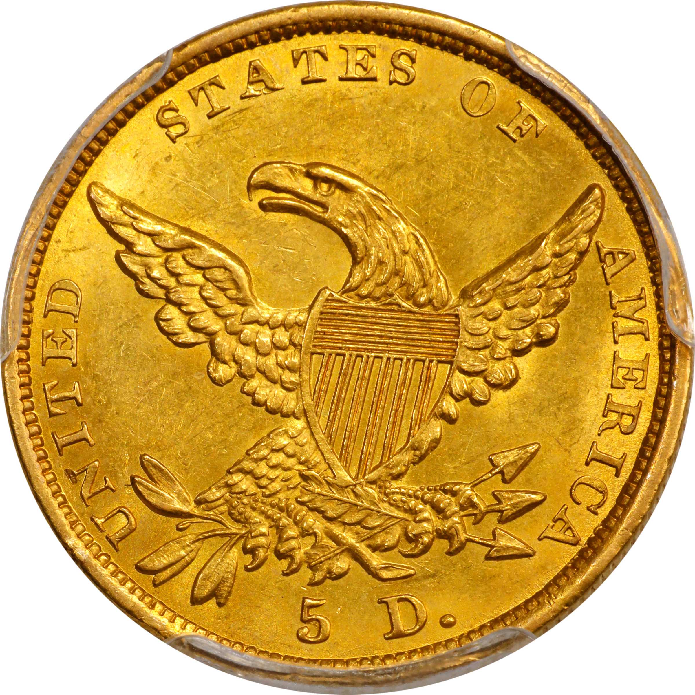 1836 $5  HM-6 AU50 thumbnail 16