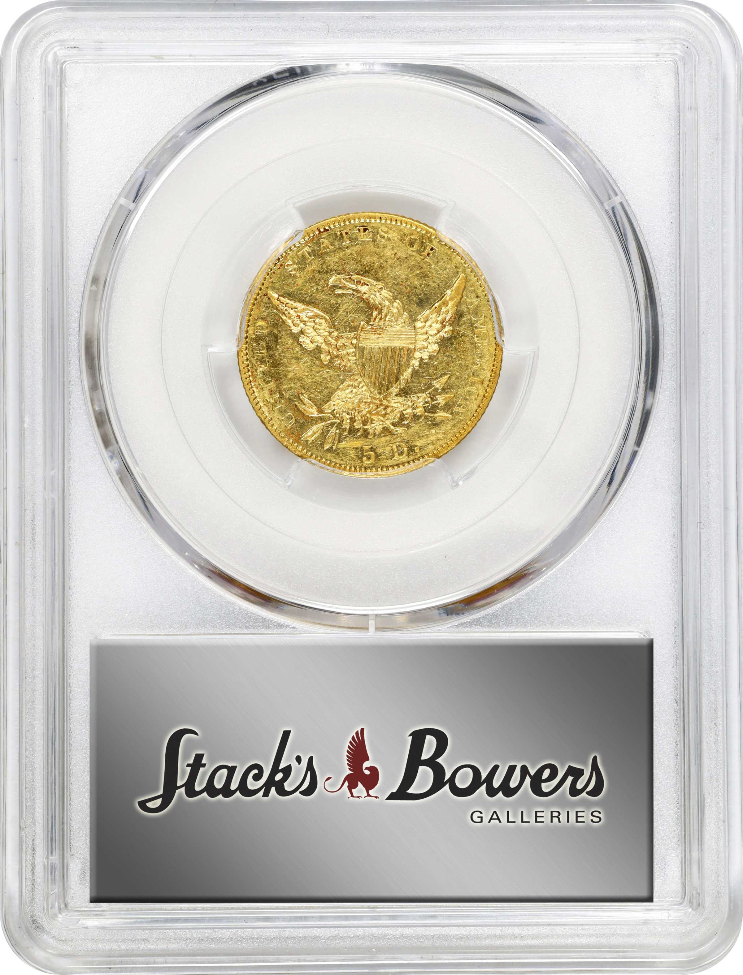 1838-C $5  HM-1 AU58 thumbnail 6