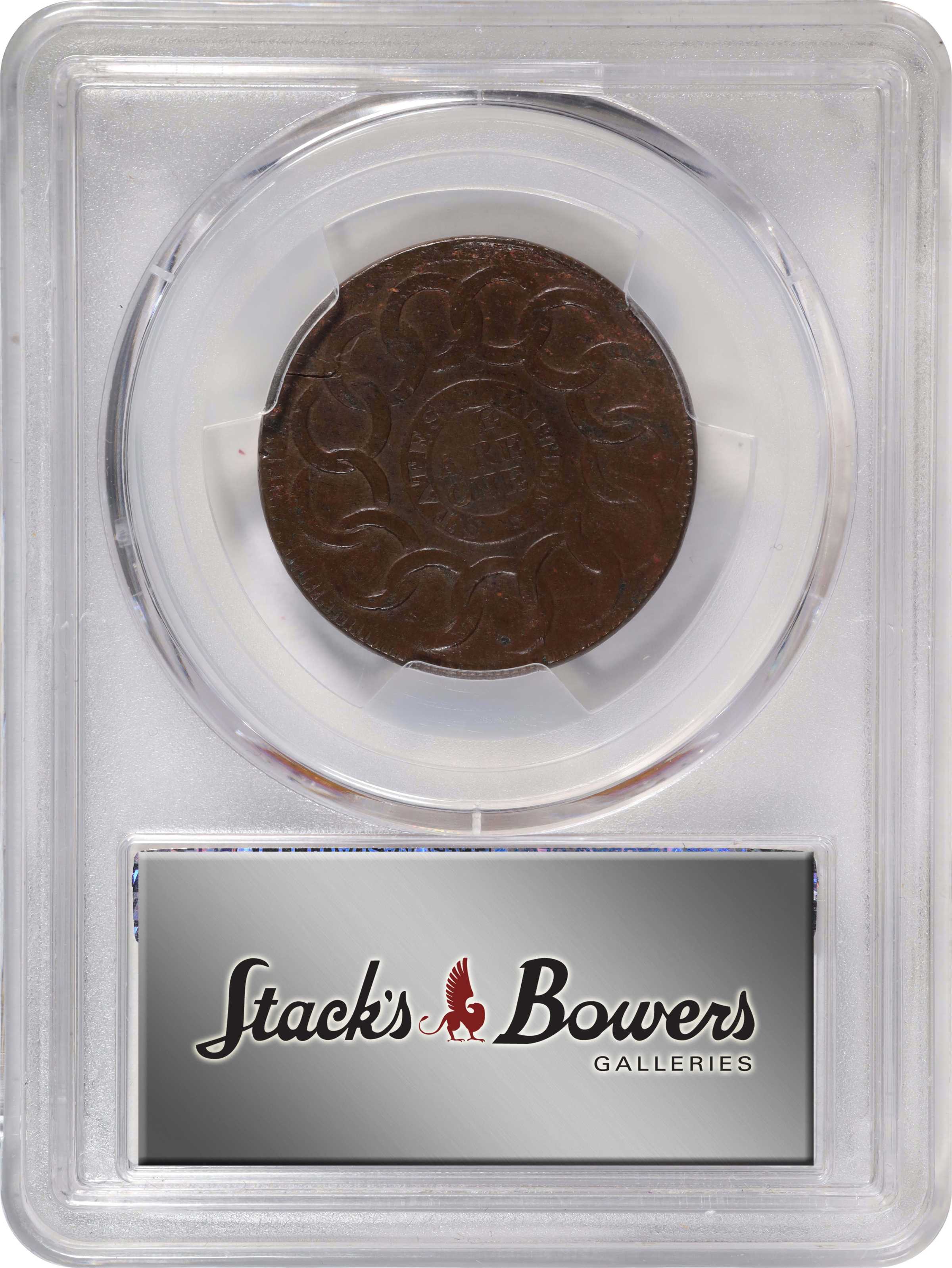 1787 Fugio 1c 4 Cinquefoils, STATES UNITED, Newman 11-X MS BN MS61 BN thumbnail 19