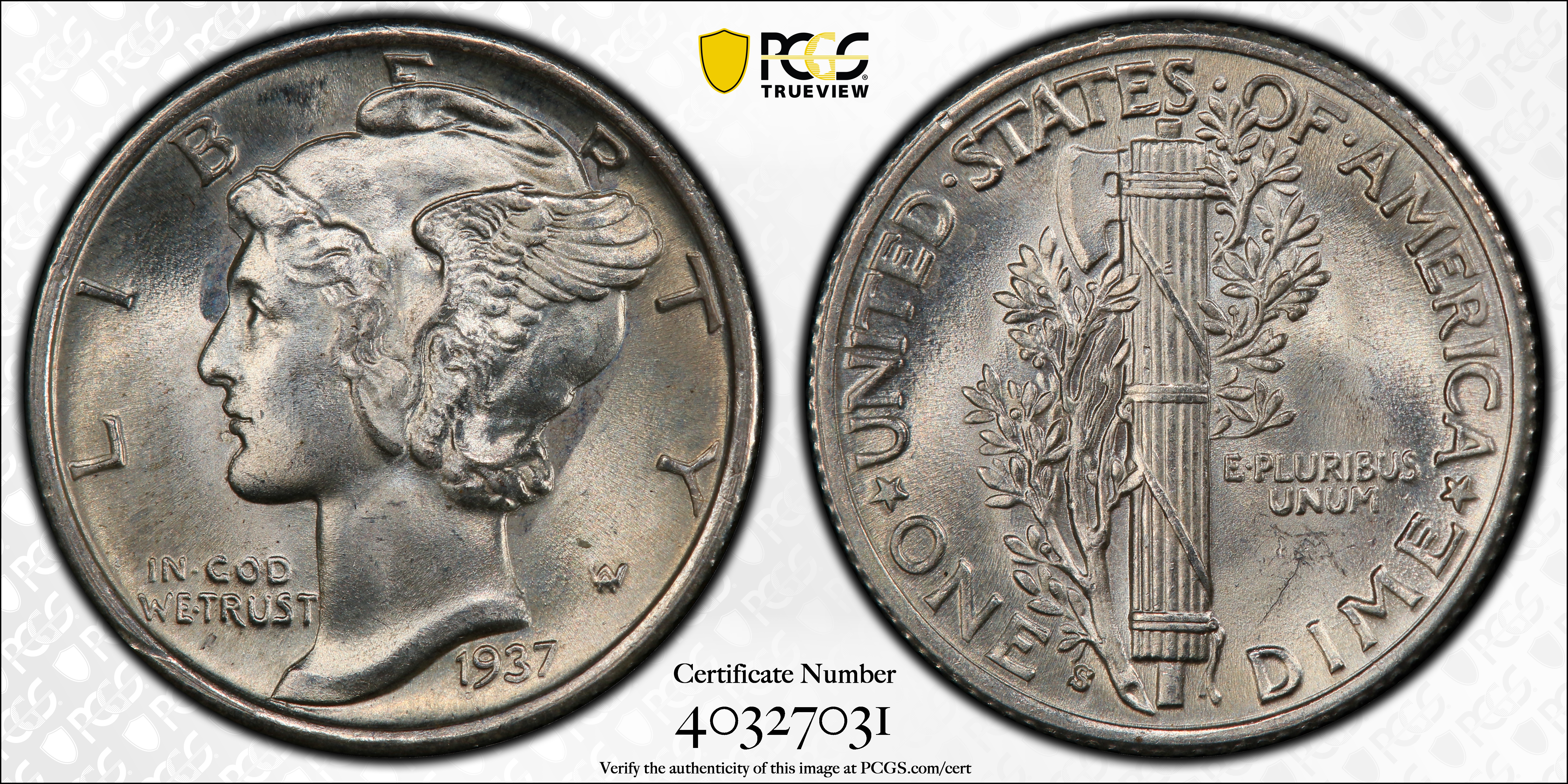 1937-S 10c Doubled Die Obverse, FS-101 MS FB thumbnail 2