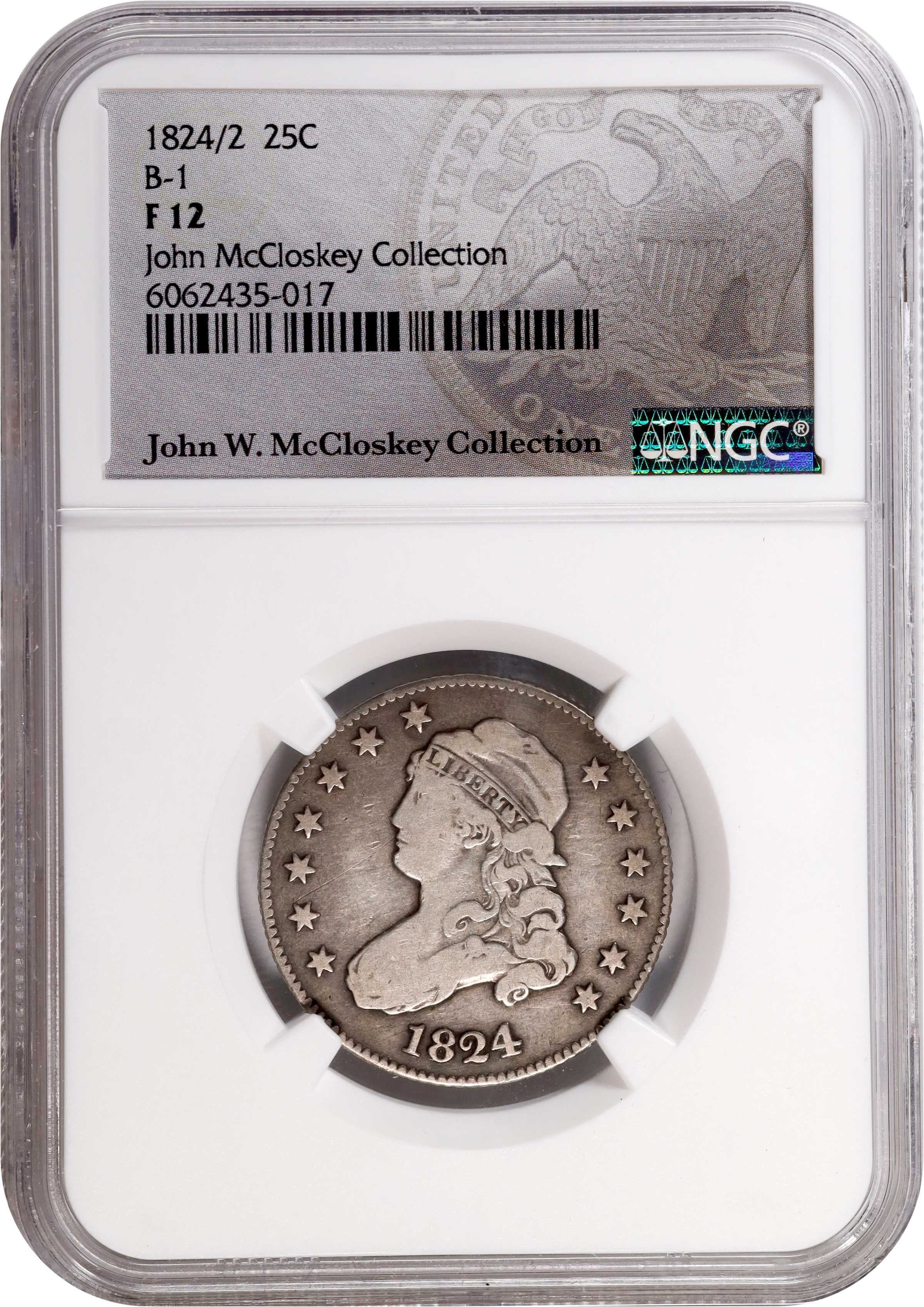 1824/2 25c Overdate, B-1 XF45 thumbnail 16