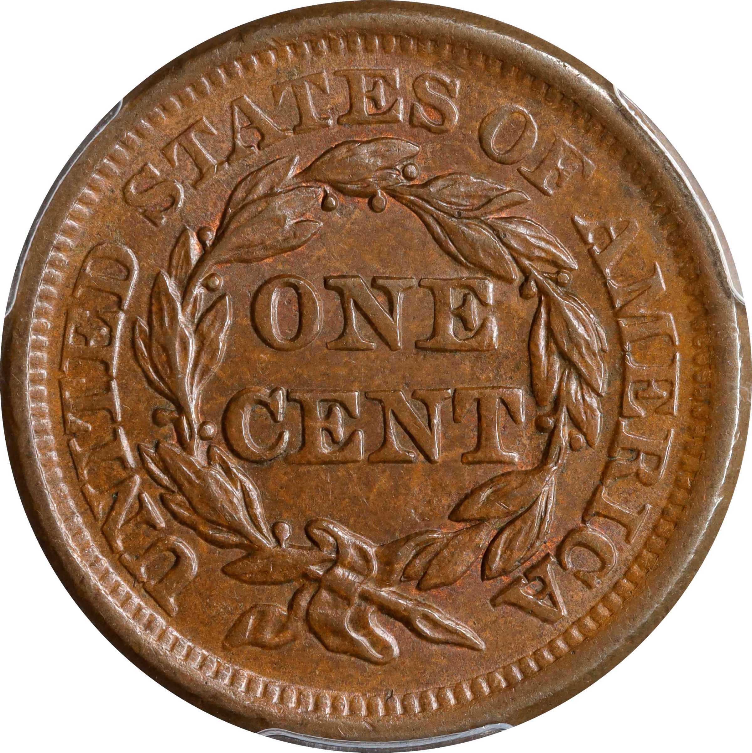 1857 1c Small Date, N-4 MS BN MS63 BN thumbnail 2