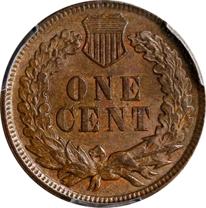 image for: 1897 Indian Cent. Snow-1, FS-401. Misplaced Date, 1 in Neck. MS-63 BN (PCGS).