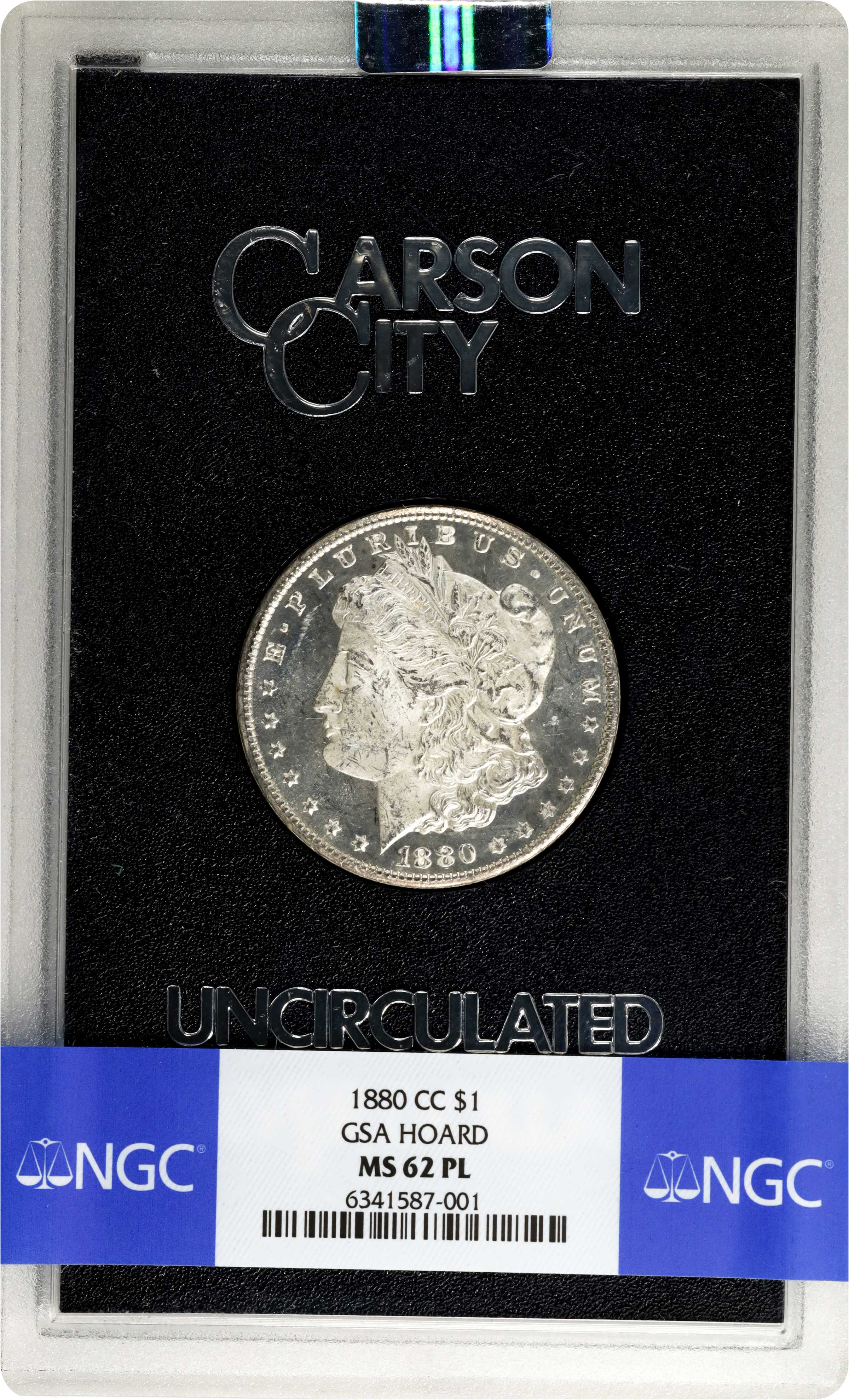 1880-CC $1  GSA Hoard, 8/Low 7 MS PL MS66 PL CAC thumbnail 13