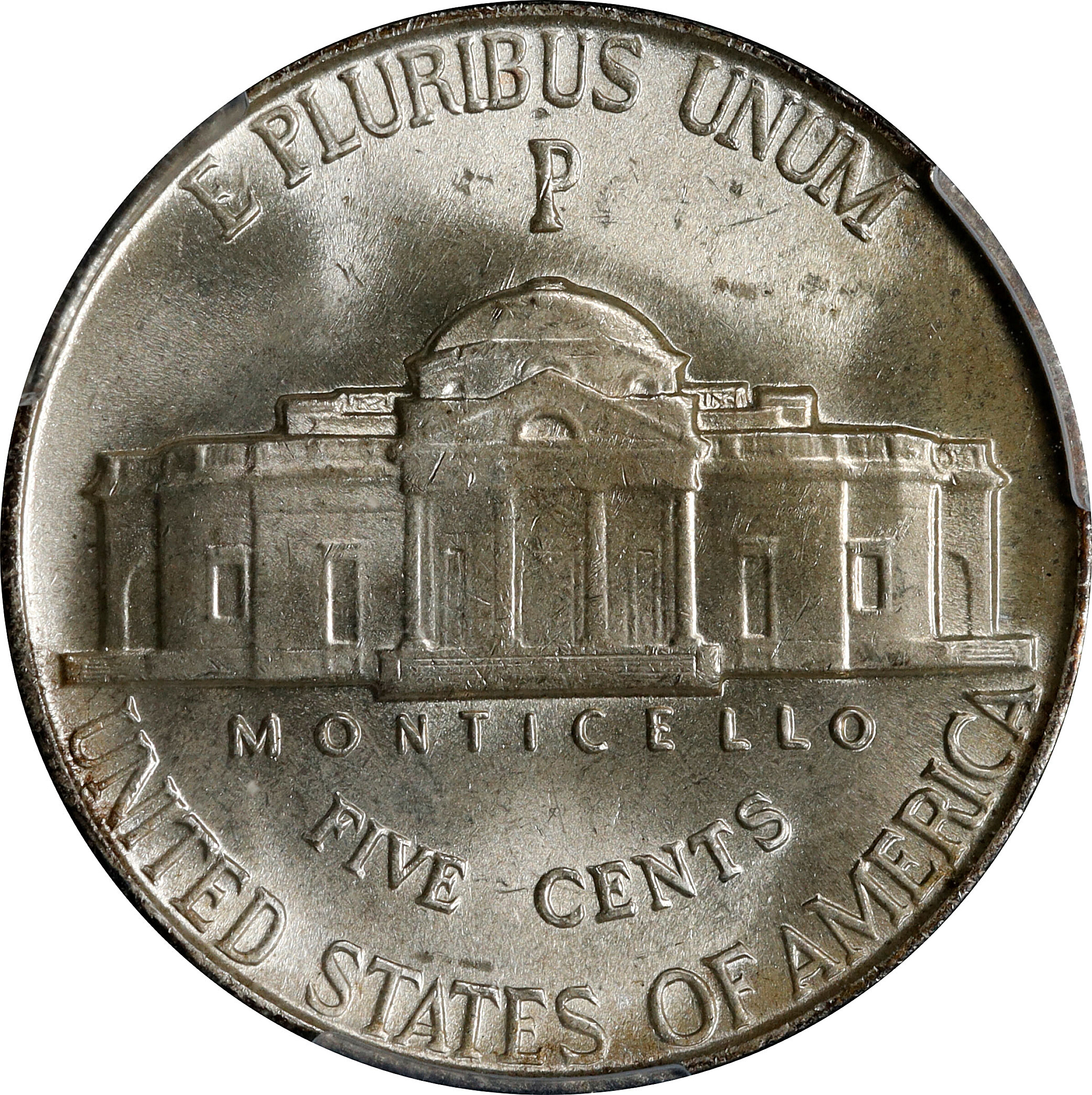 1945-P 5C Silver, Triple Die Reverse, FS-501/804 MS62 thumbnail 6