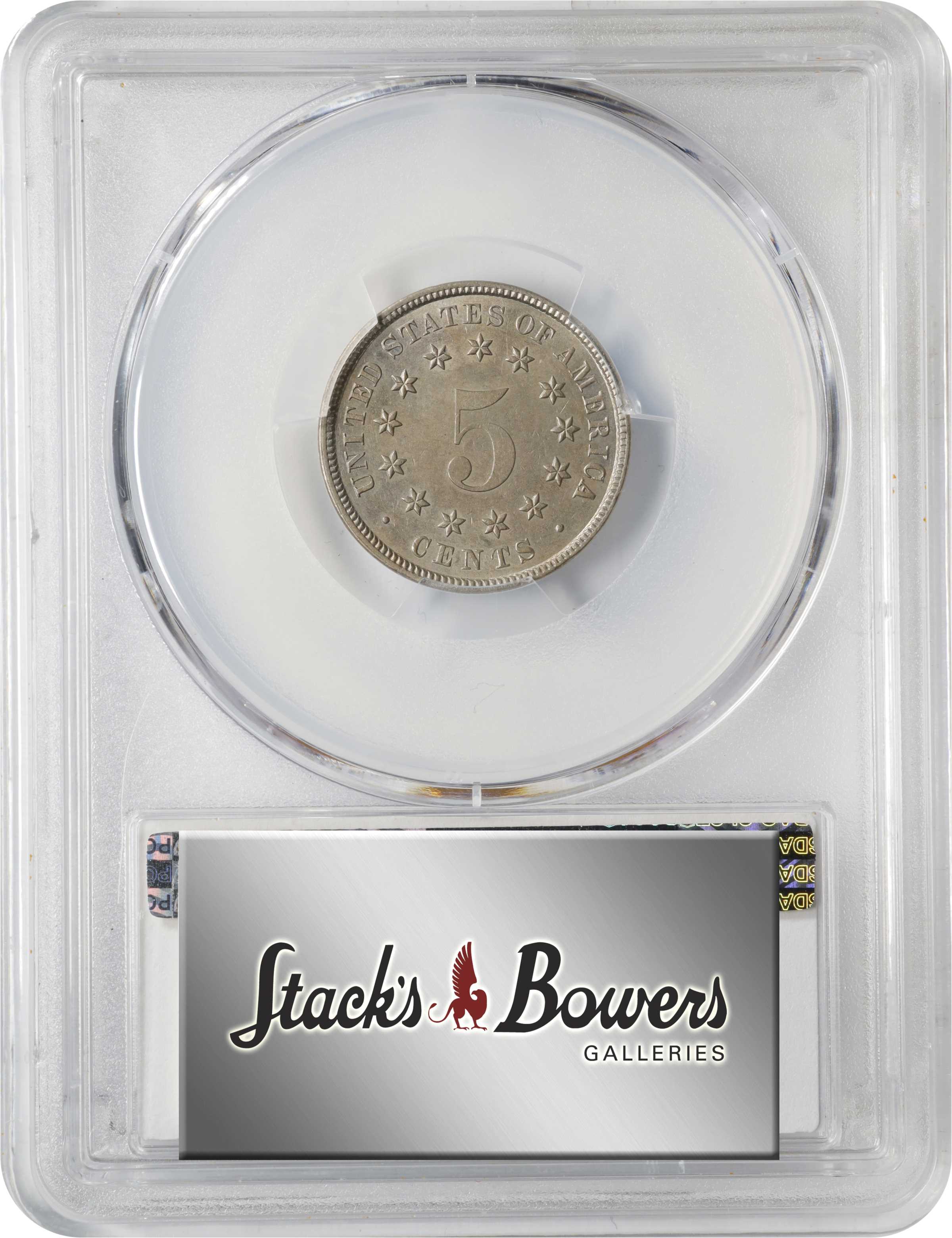 1883/2 5c Shield, Overdate, FS-303 MS66 thumbnail 16