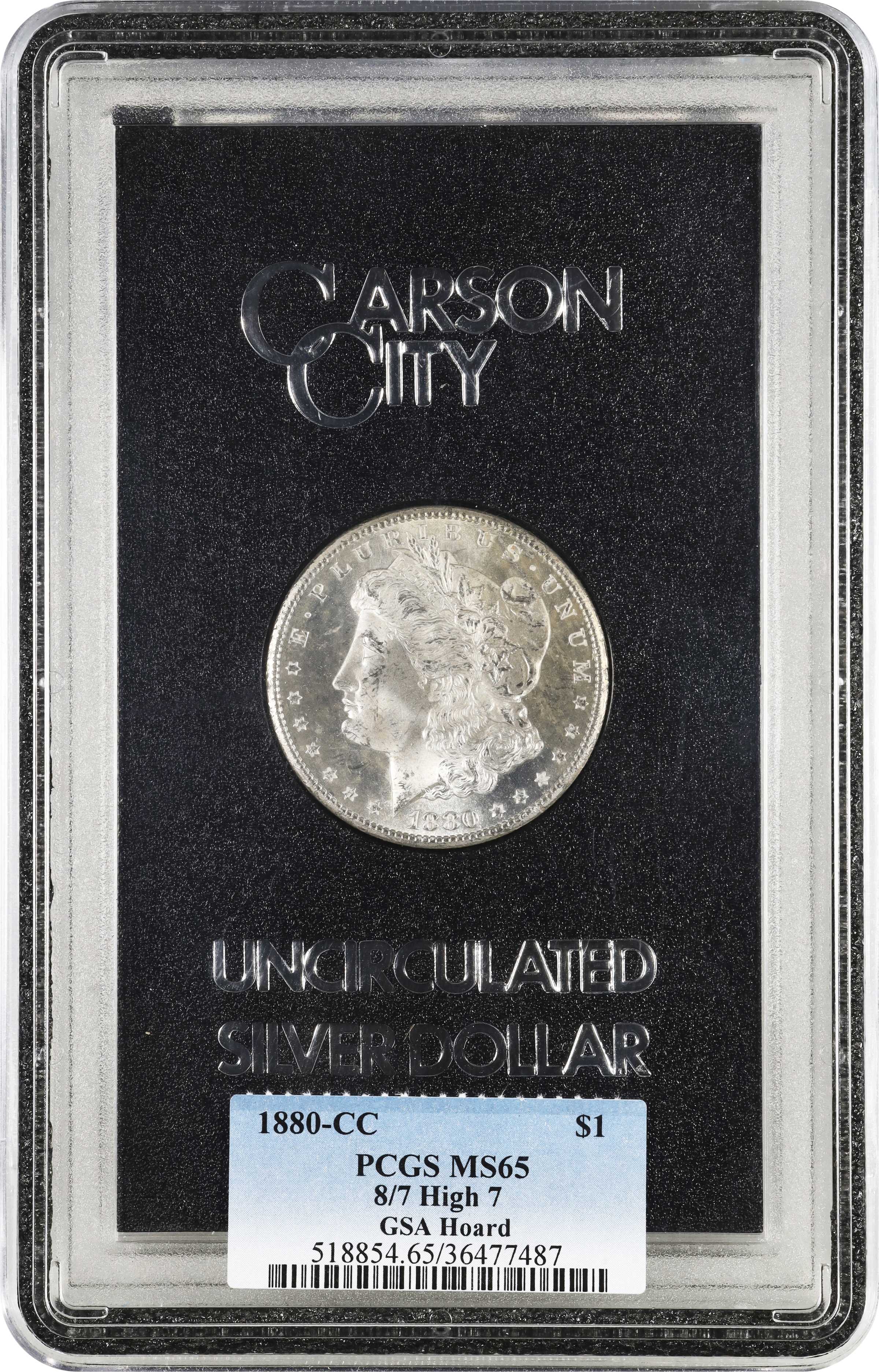 1880-CC $1  GSA Hoard, 8/High 7 MS67 thumbnail 22