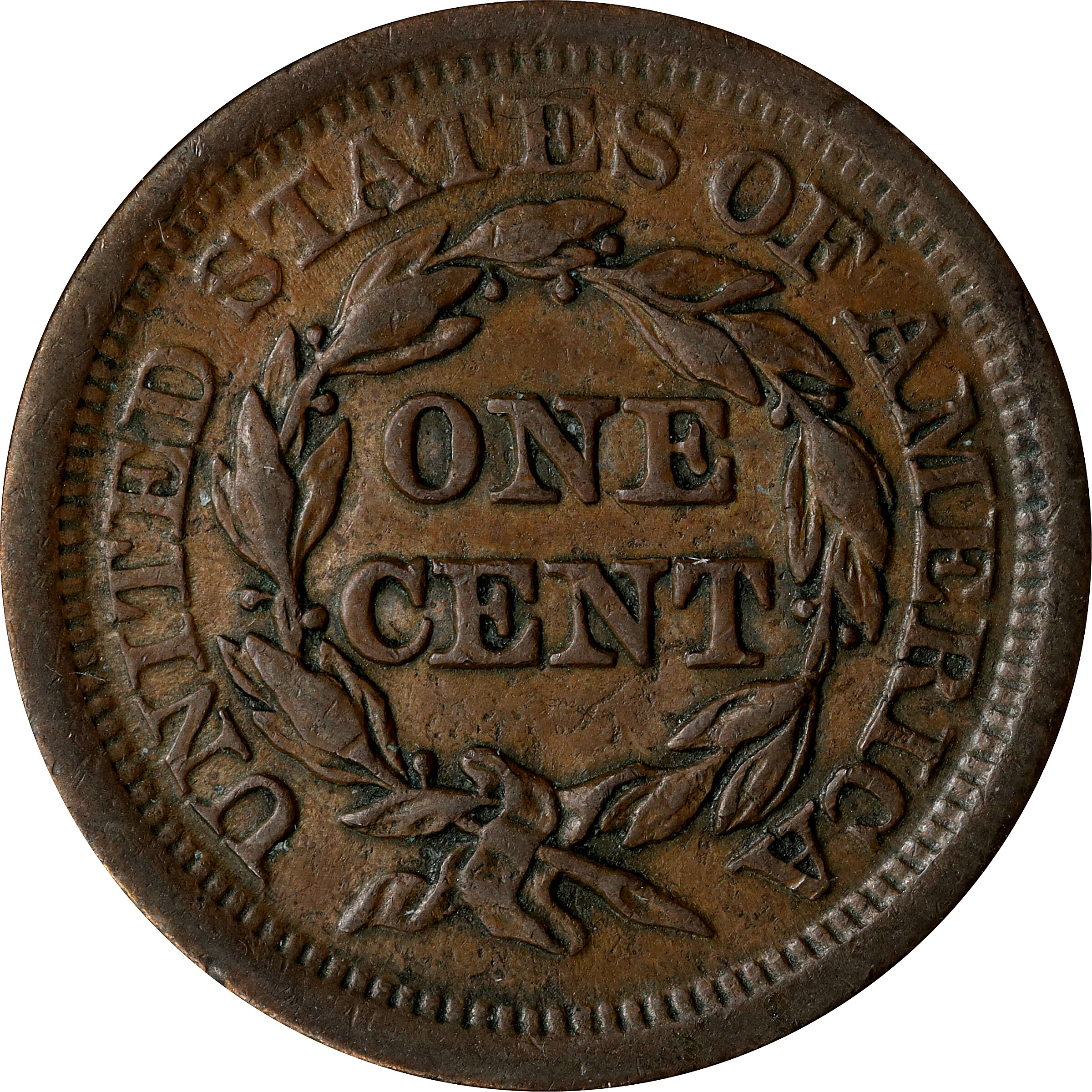 1843 1c Mature Head, Lg. Letters, N-6 MS BN thumbnail 9