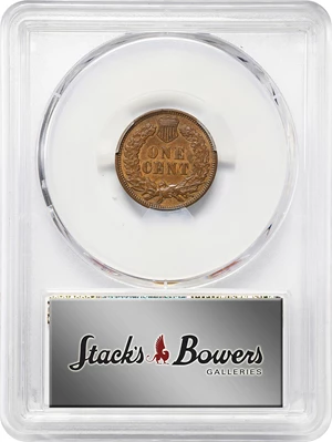 image for: 1897 Indian Cent. Snow-1, FS-401. Misplaced Date, 1 in Neck. MS-62 BN (PCGS).