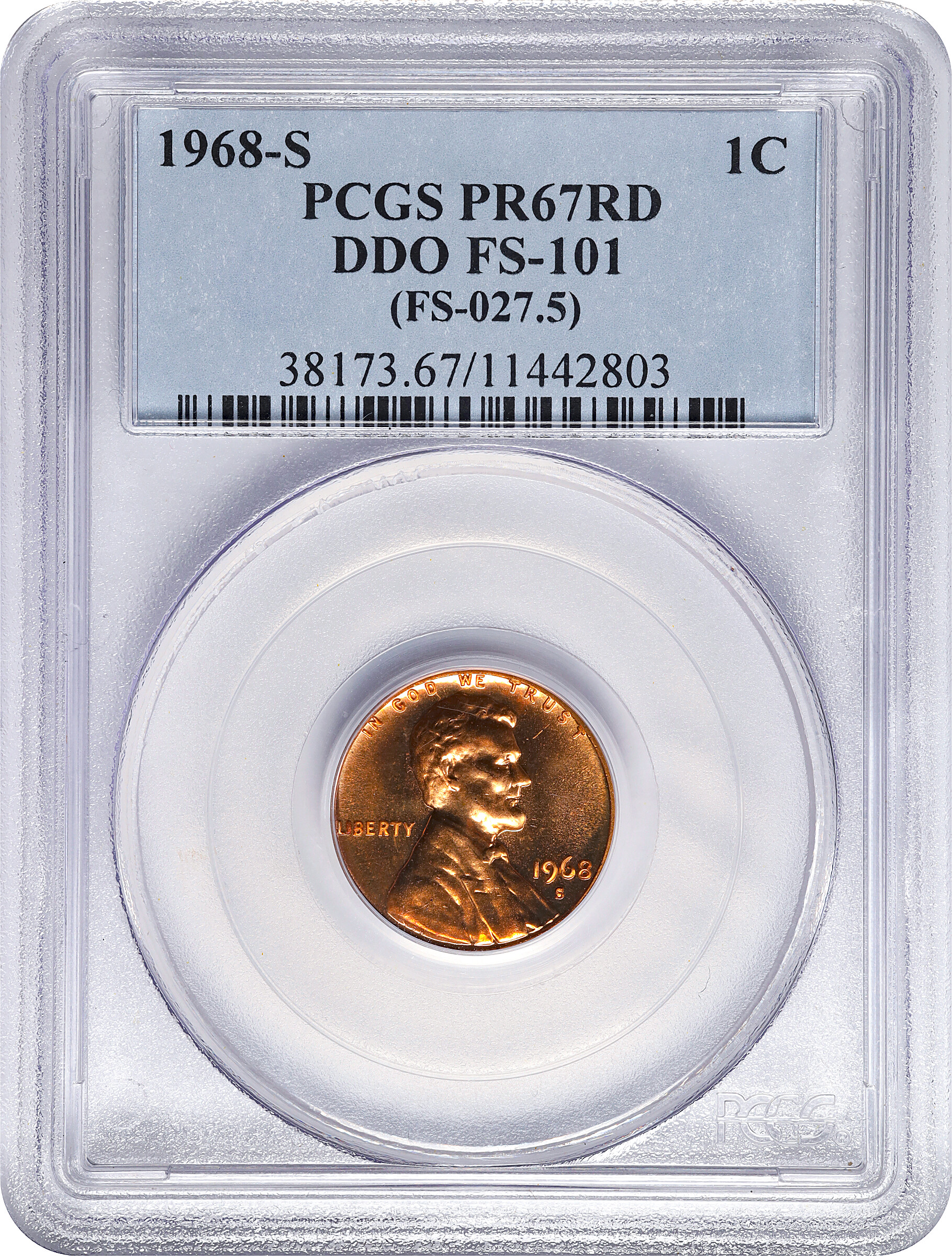 1968-S 1c PR RD PR67 RD thumbnail 13