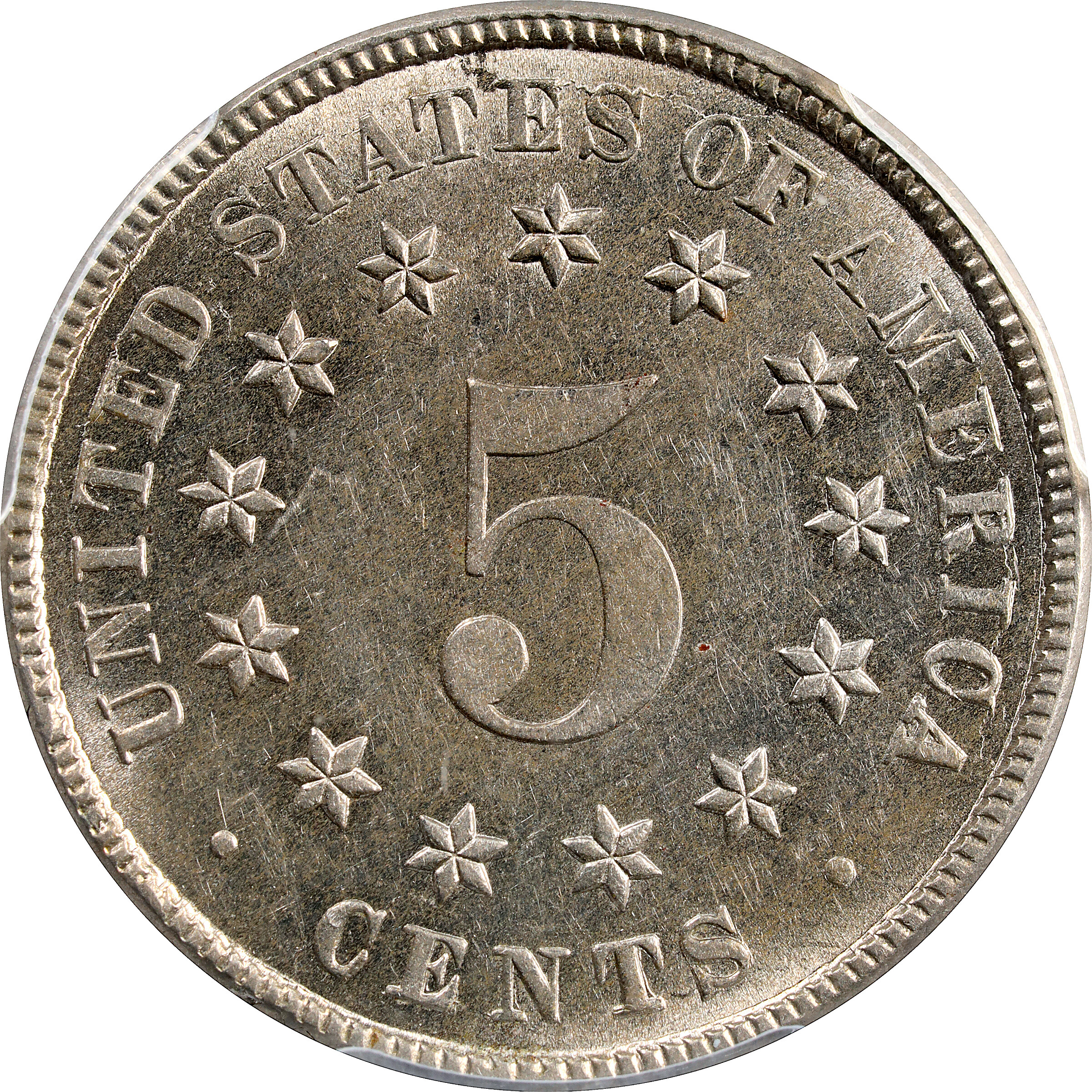 1883/2 5c Shield, Overdate, FS-305 G6 thumbnail 2
