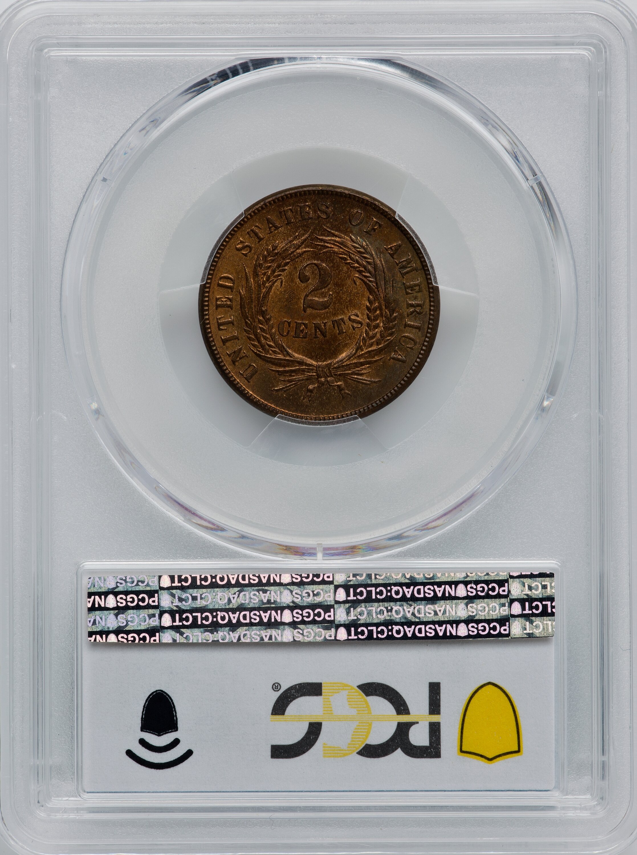 1865 2c Plain 5 MS RB MS65 RB thumbnail 6