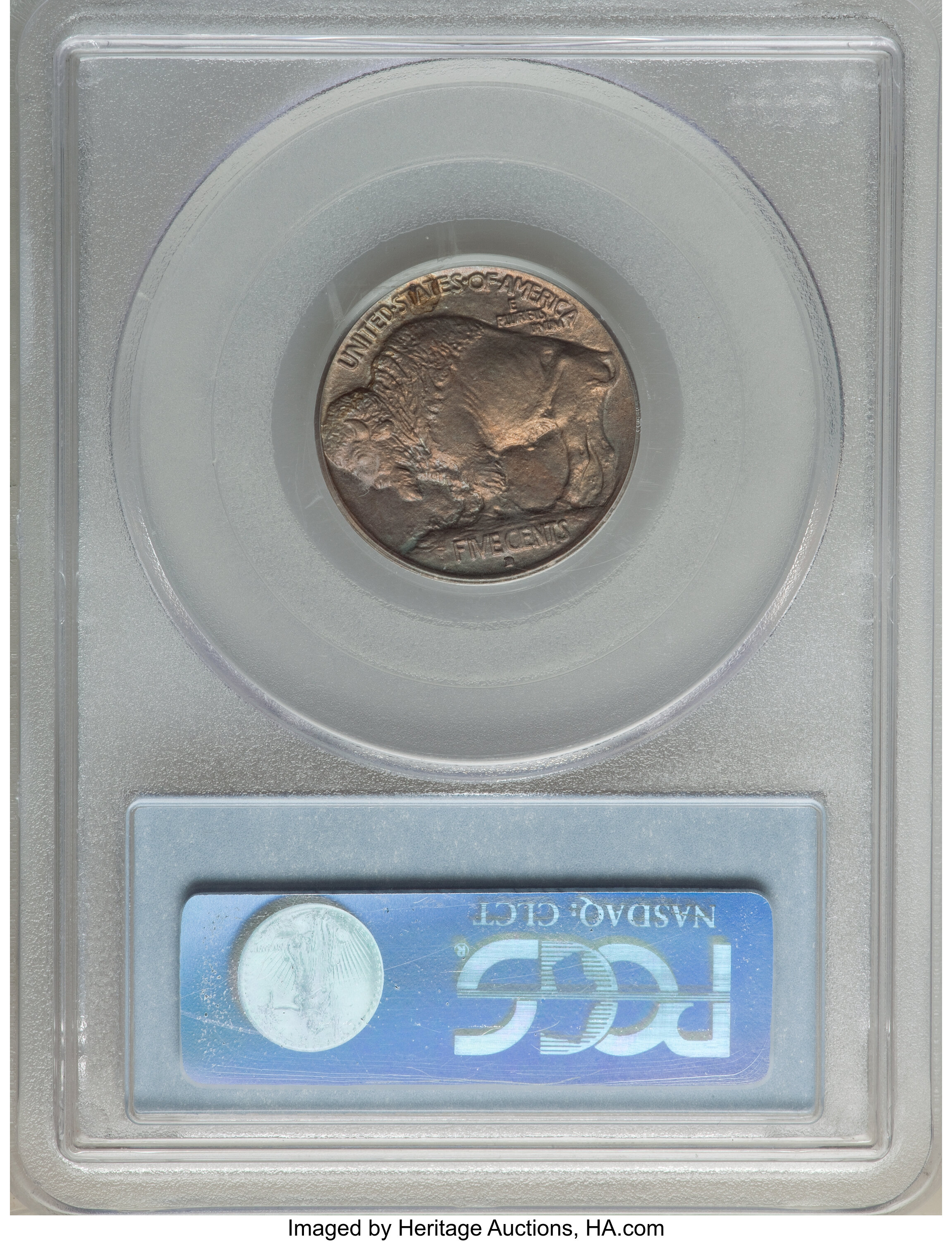 1913-D 5c Buffalo, Type 1, 2 Feathers, FS-401 F12 thumbnail 8