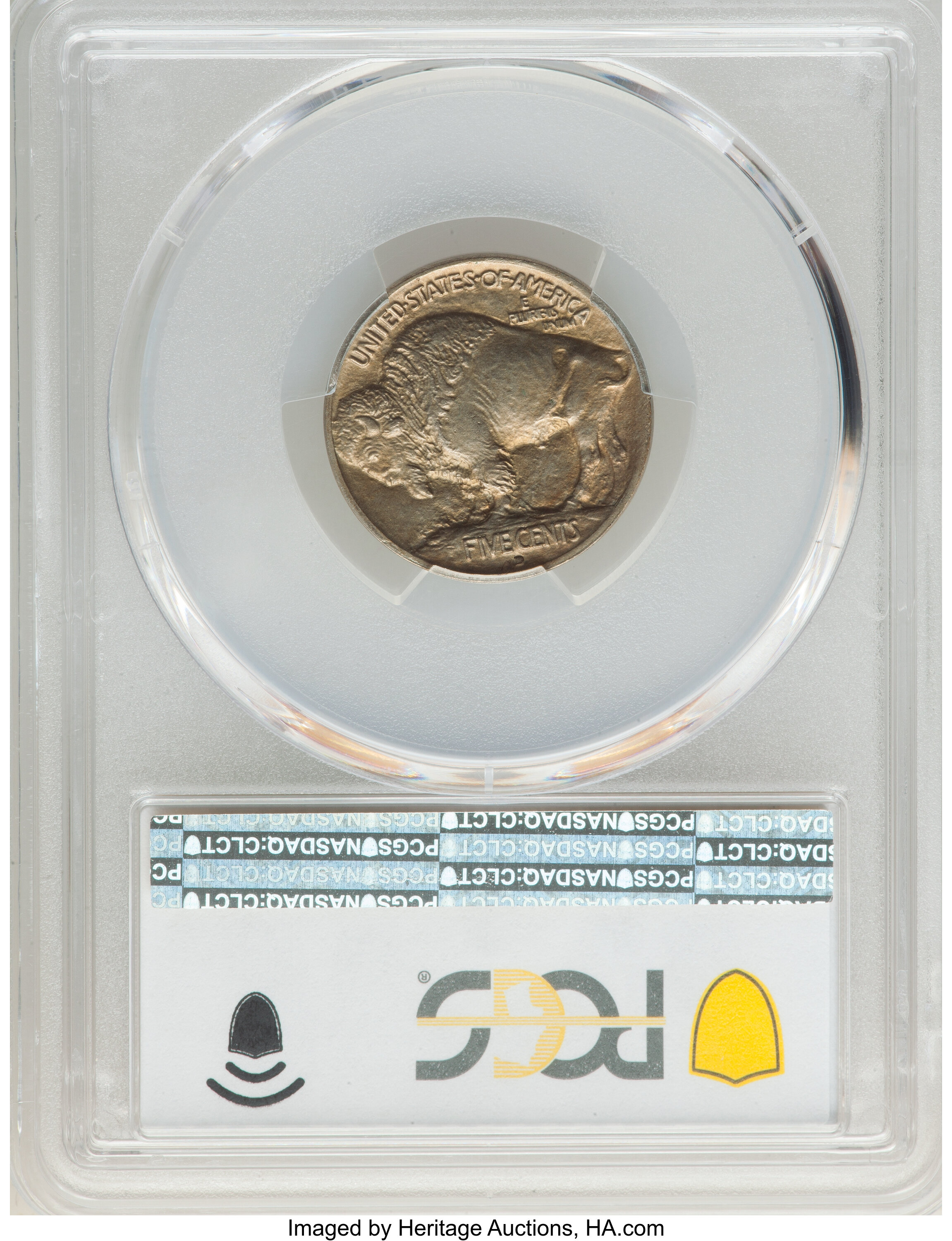 1913-D 5c Buffalo, Type 1, 2 Feathers, FS-401 F12 thumbnail 5