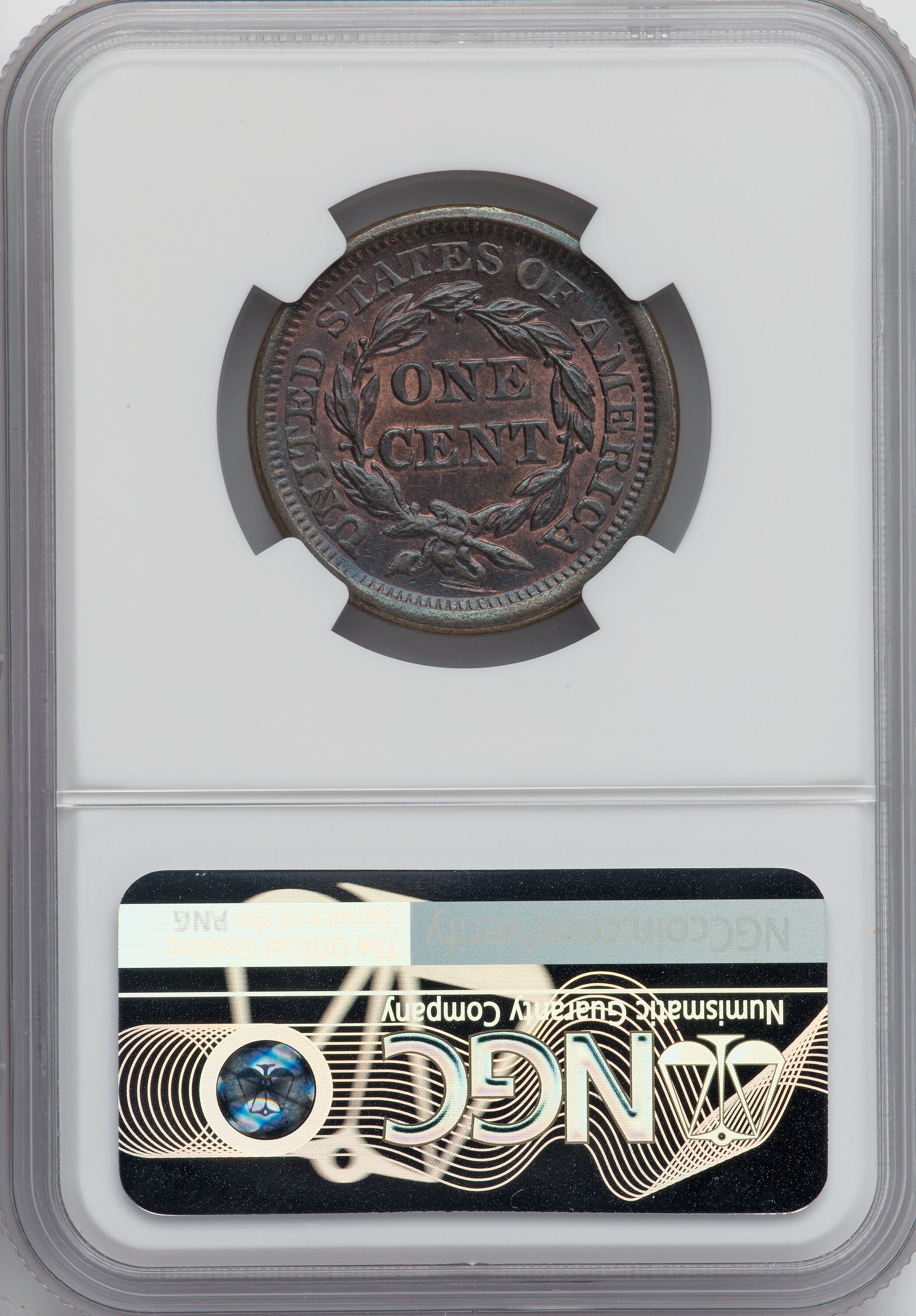 1856 1c Slanted 5, N-14 MS RB thumbnail 9