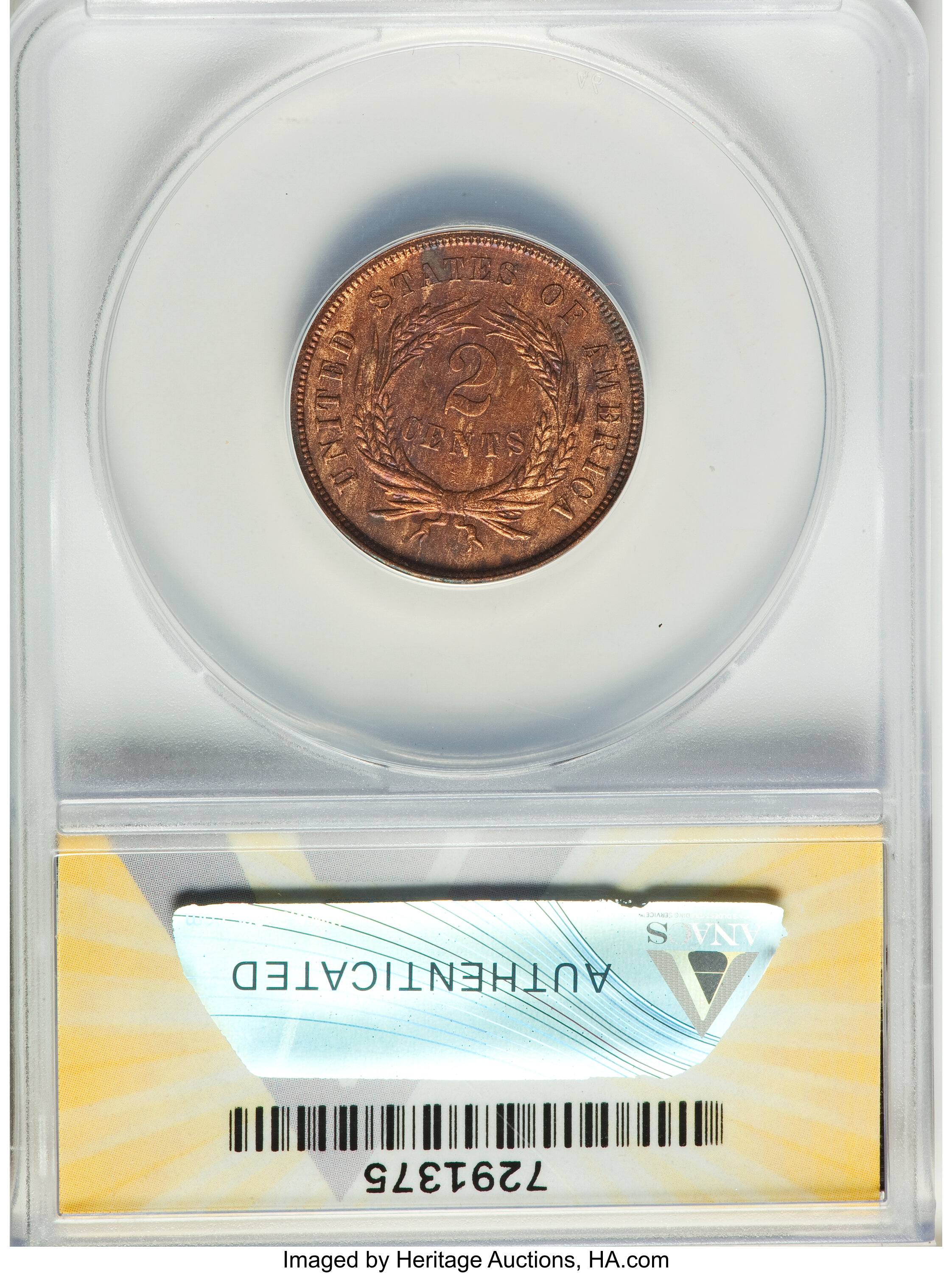 1867 2c Doubled Die Obverse , FS-101 MS BN VF30 BN thumbnail 23