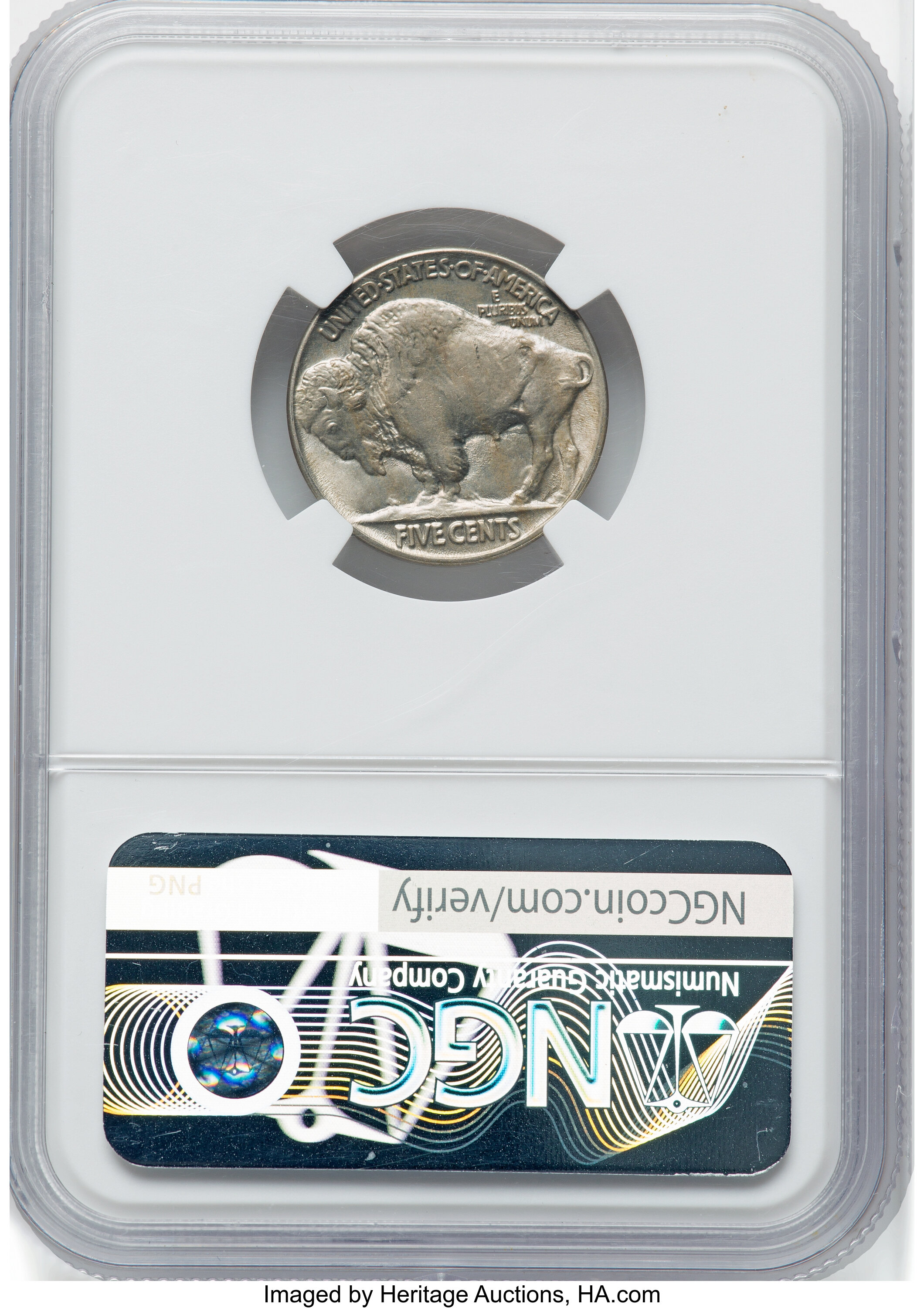 1913 5c Buffalo, Type 2, DDO, FS-1101 AU58 thumbnail 3