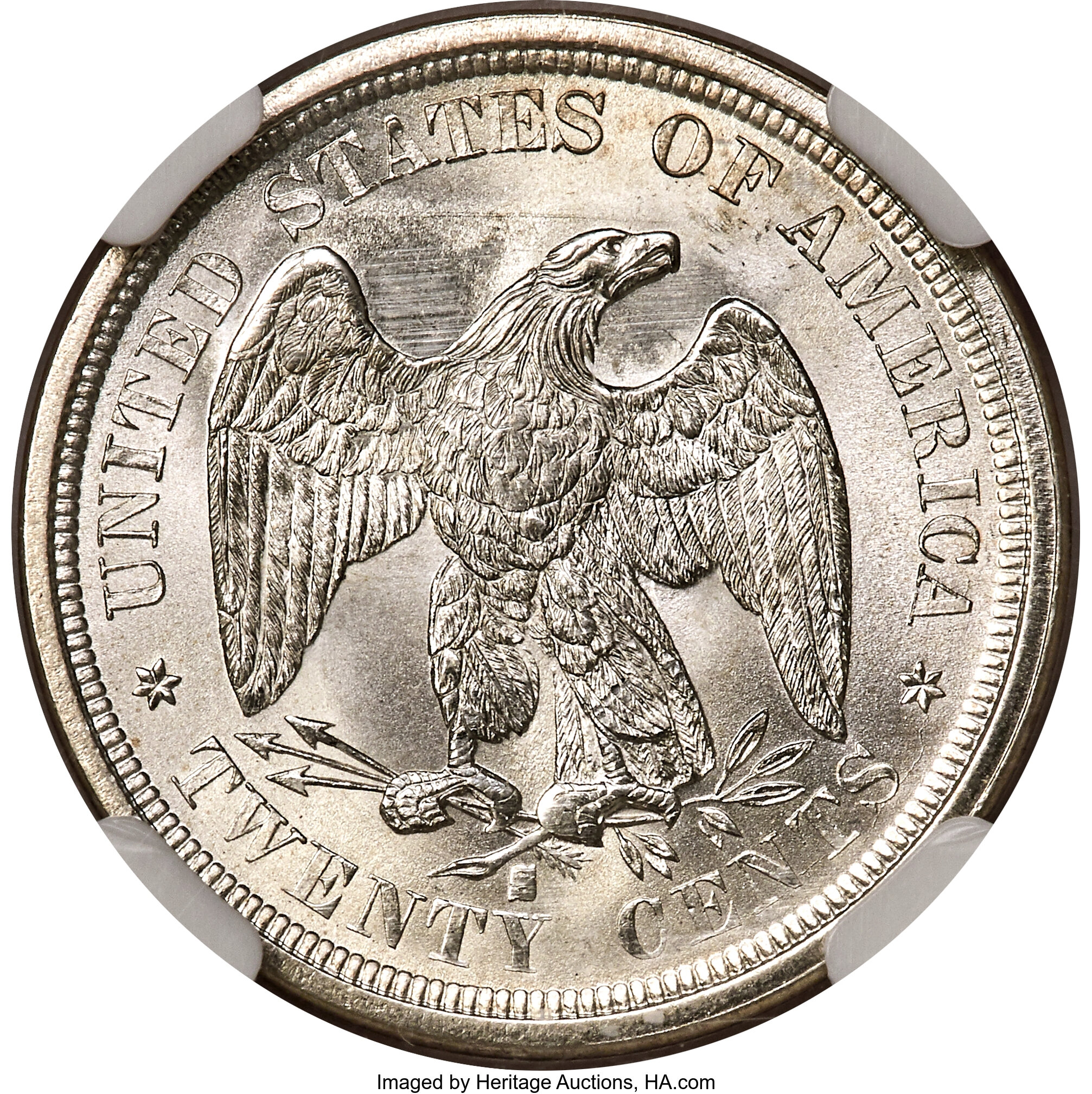 1875-S 20c Misplaced Date, FS-301 XF40 thumbnail 18