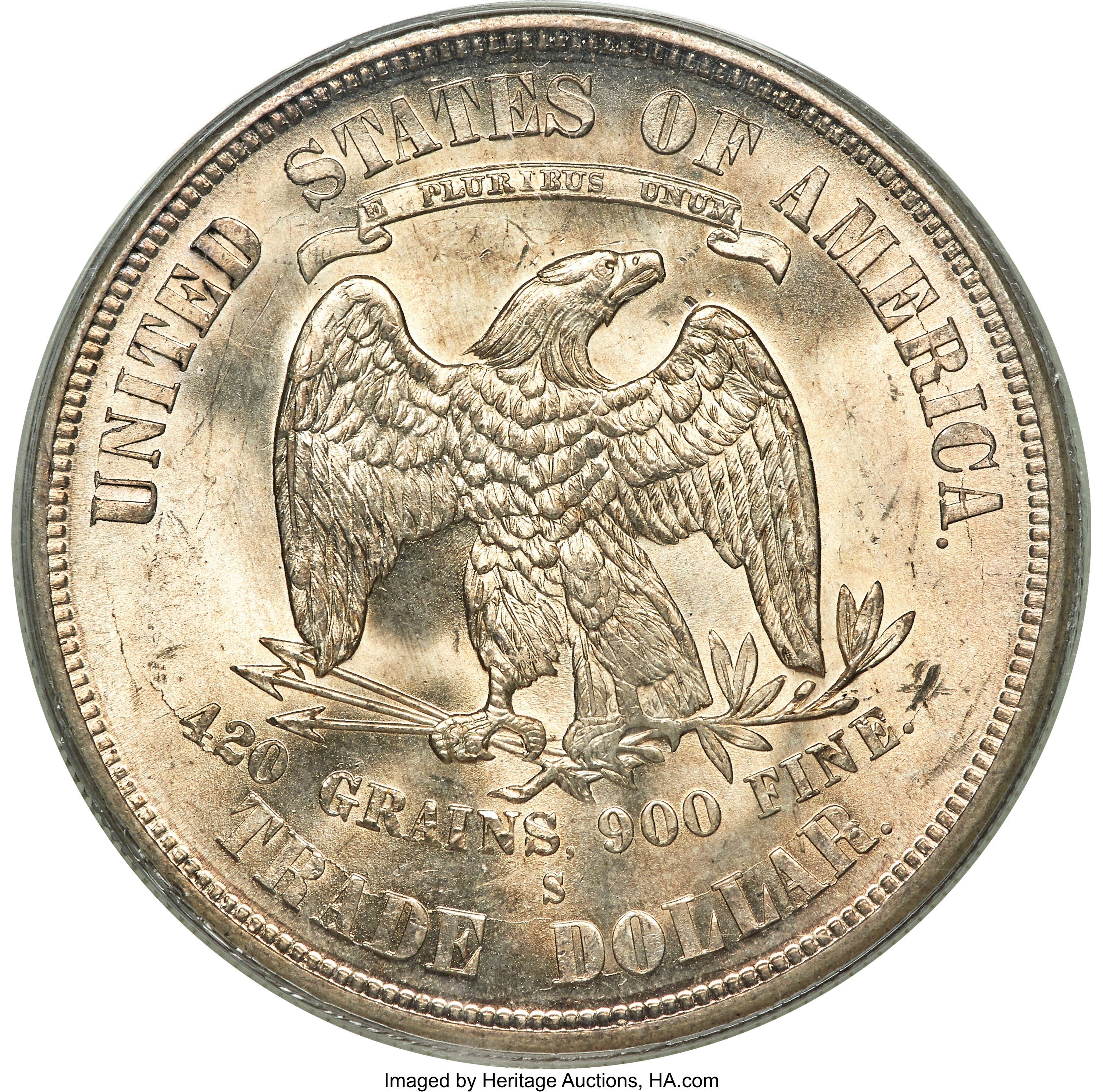 1875-S Trade$ Obverse I, Reverse I MS66 thumbnail 4