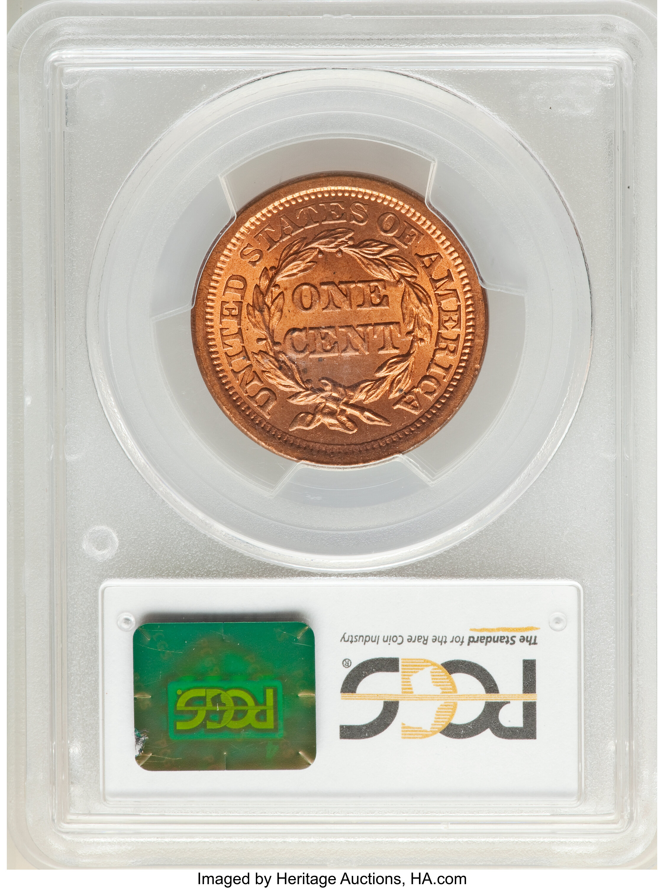 1855 1c Upright 55, N-4 MS RD thumbnail 9