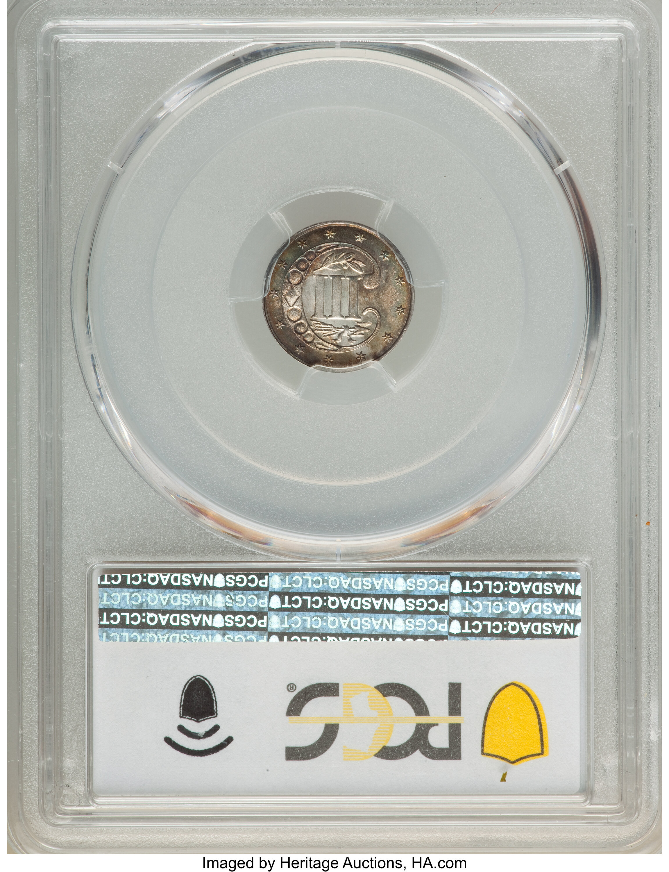 1862/1 3cS Overdate, FS-301 MS67 thumbnail 6