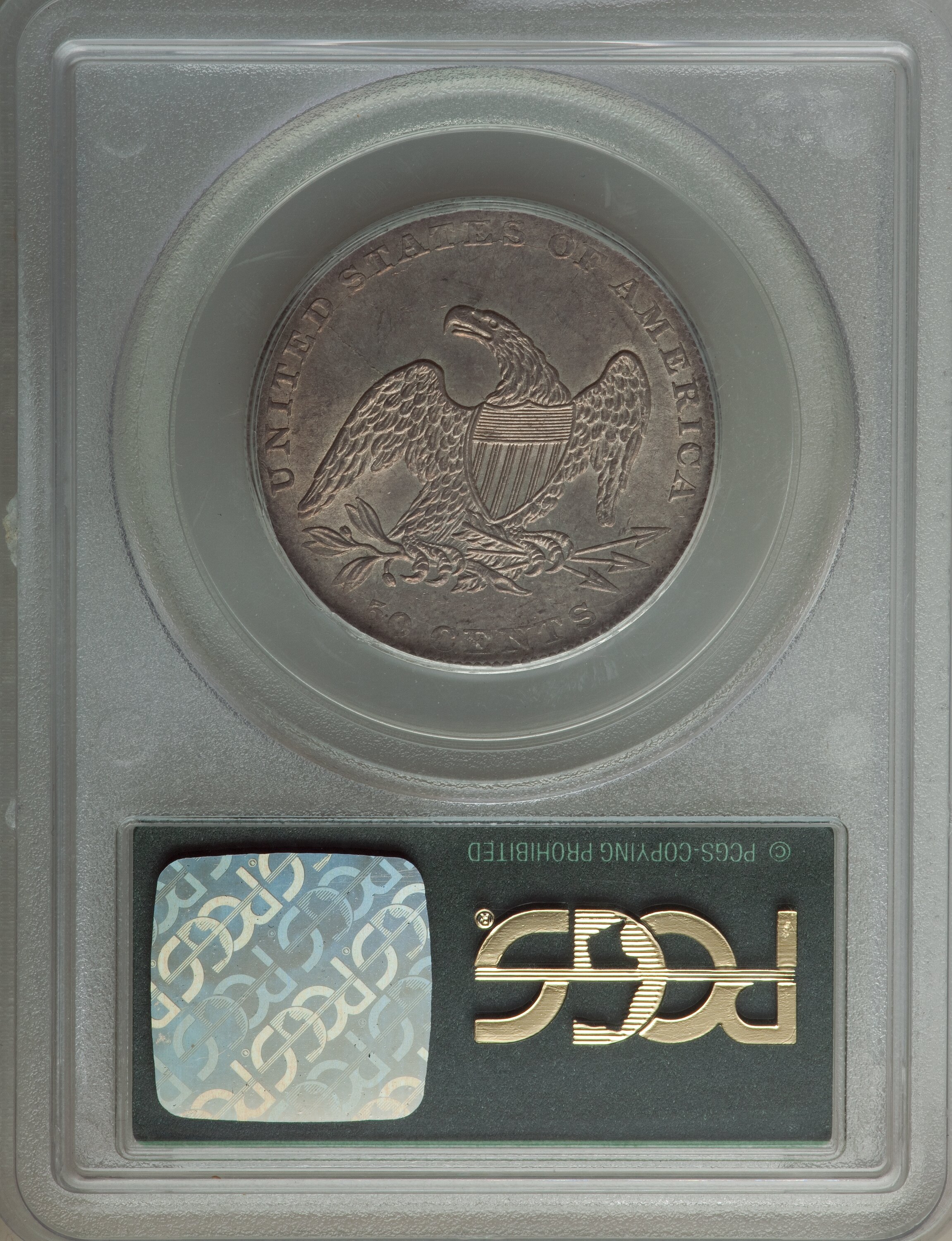 1837 50c Reeded Edge, GR-16 VG10 thumbnail 3