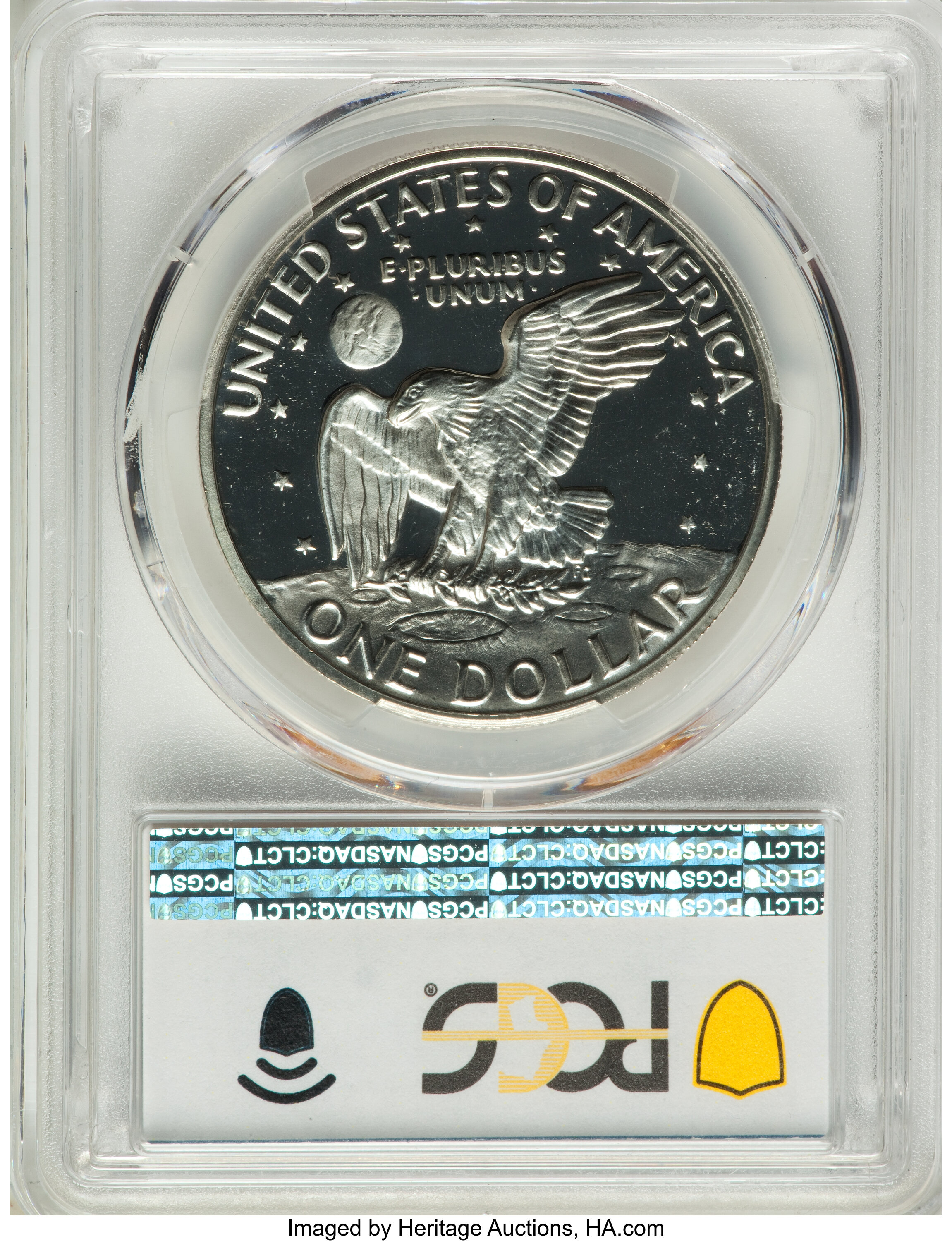 1971-S $1  Silver, Doubled Die Obverse, FS-801 PR DCAM PR61 DCAM thumbnail 2