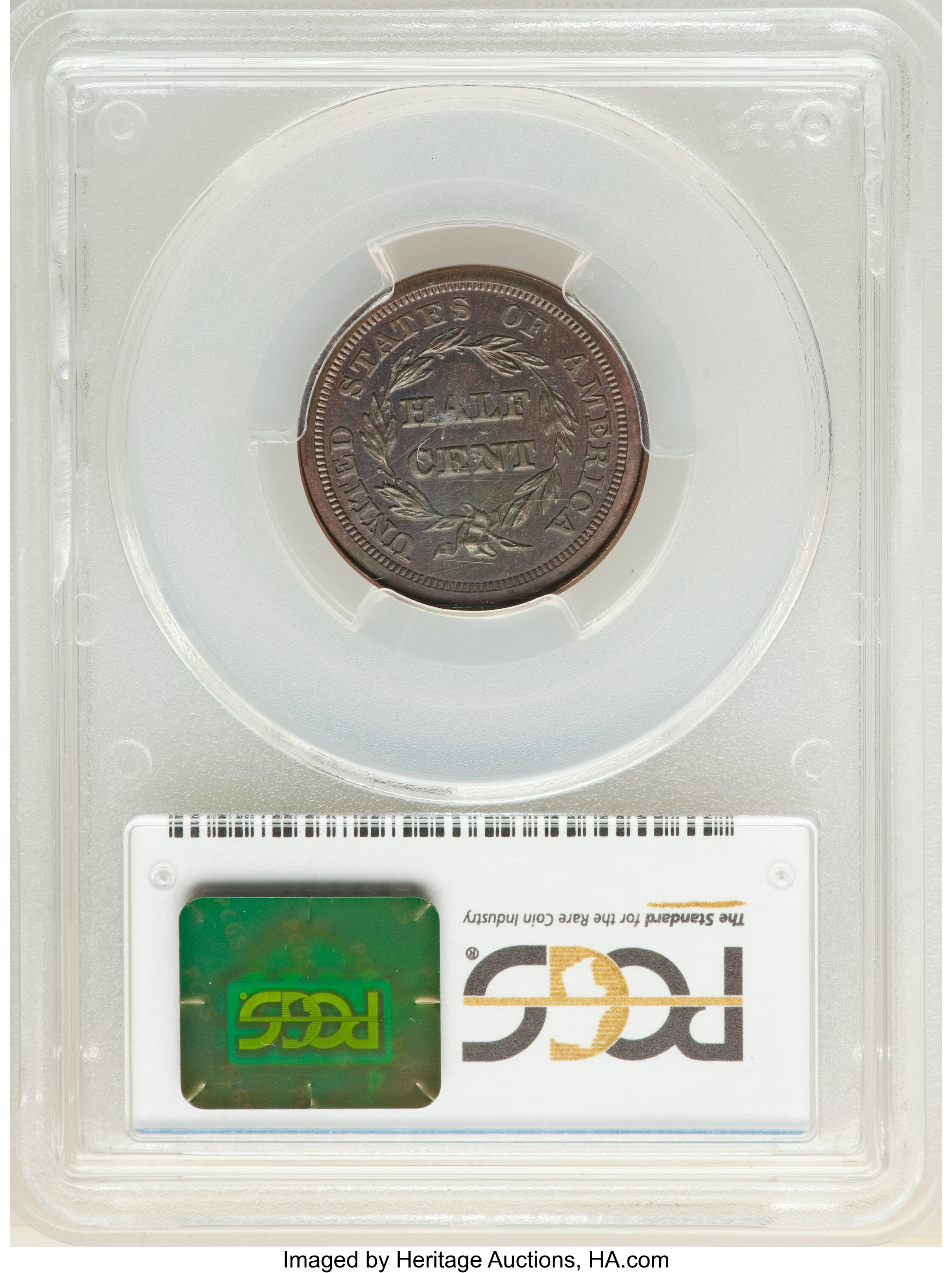 1842 1/2c Restrike PR BN PR61 BN CAC thumbnail 22