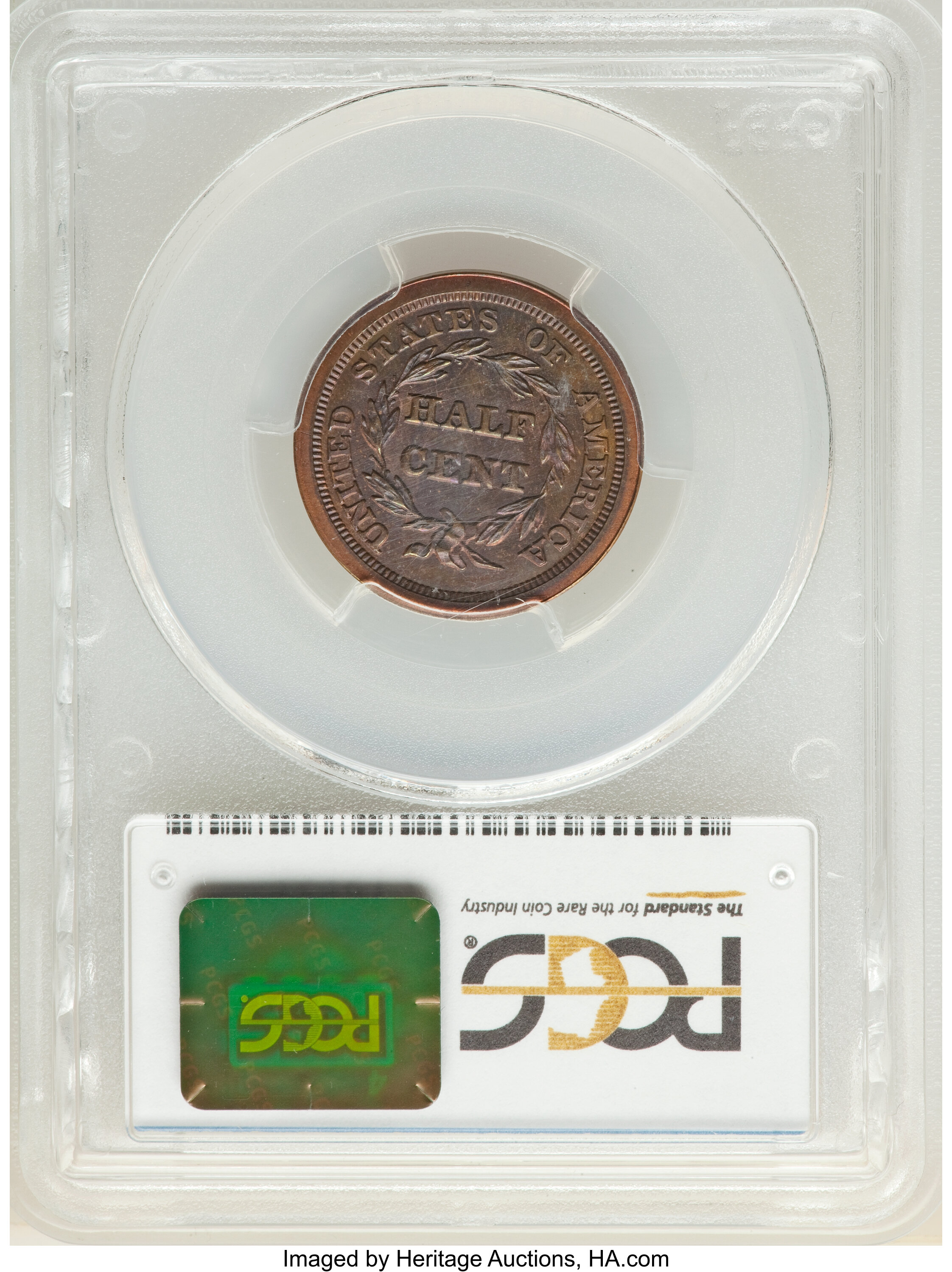 1846 1/2c Restrike PR BN AU58 BN thumbnail 15