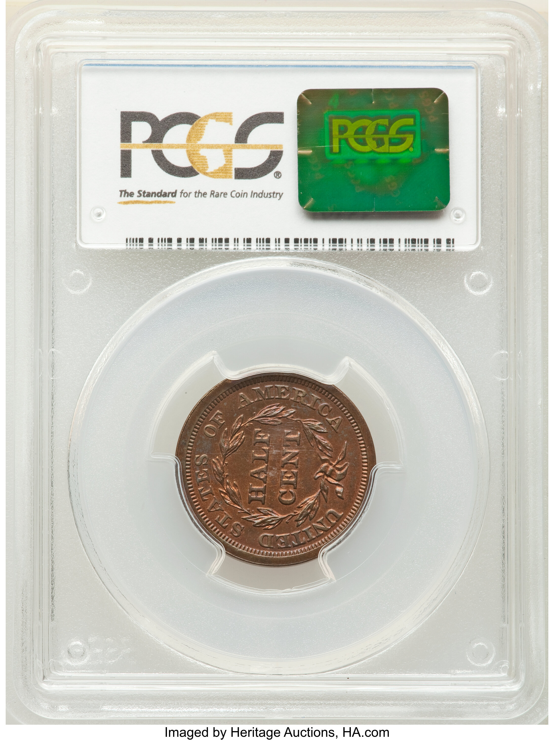1848 1/2c Restrike PR RB PR65 RB CAC thumbnail 4
