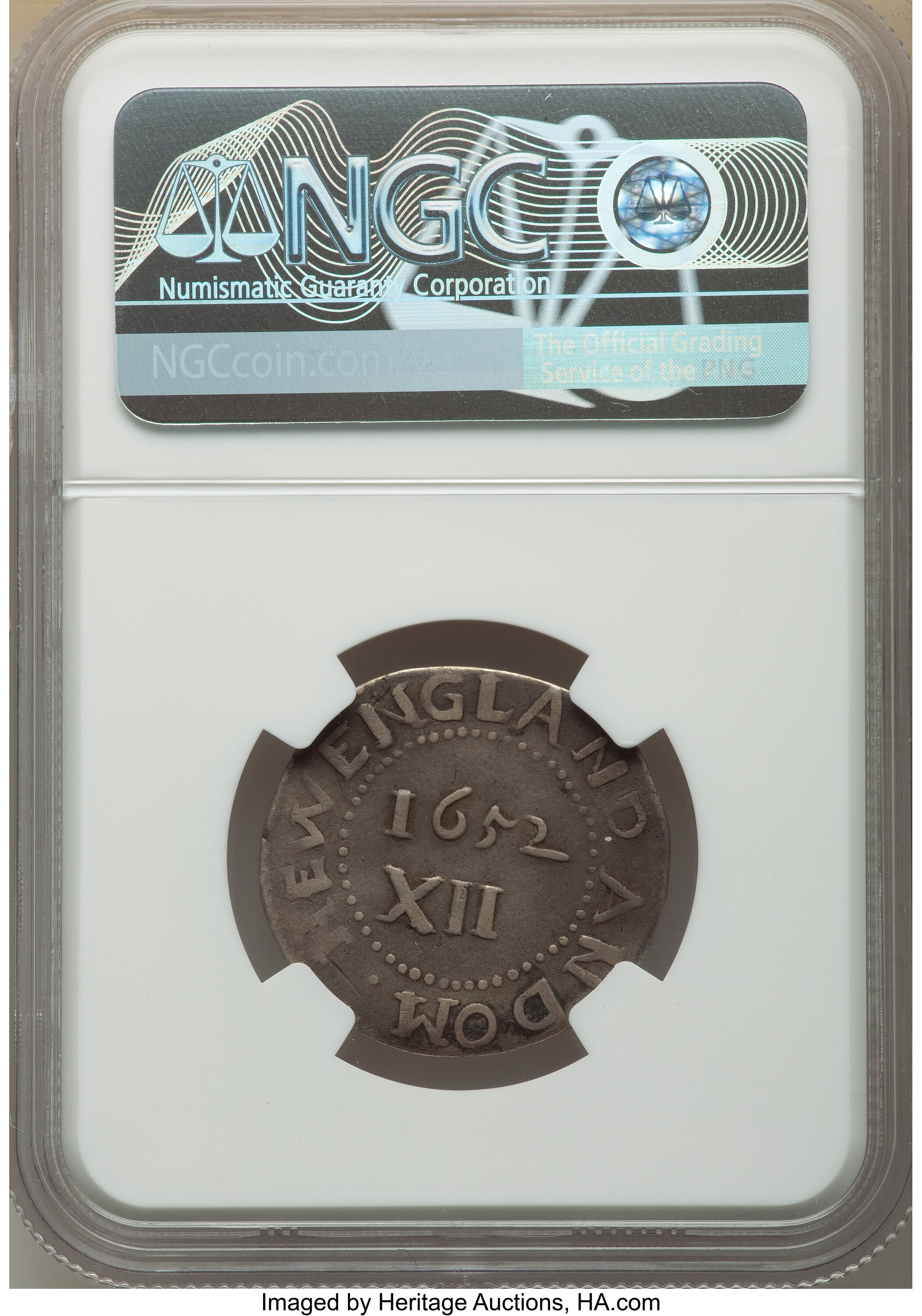 1652 Shilling Oak Tree, Spiny Tree VF25 thumbnail 6