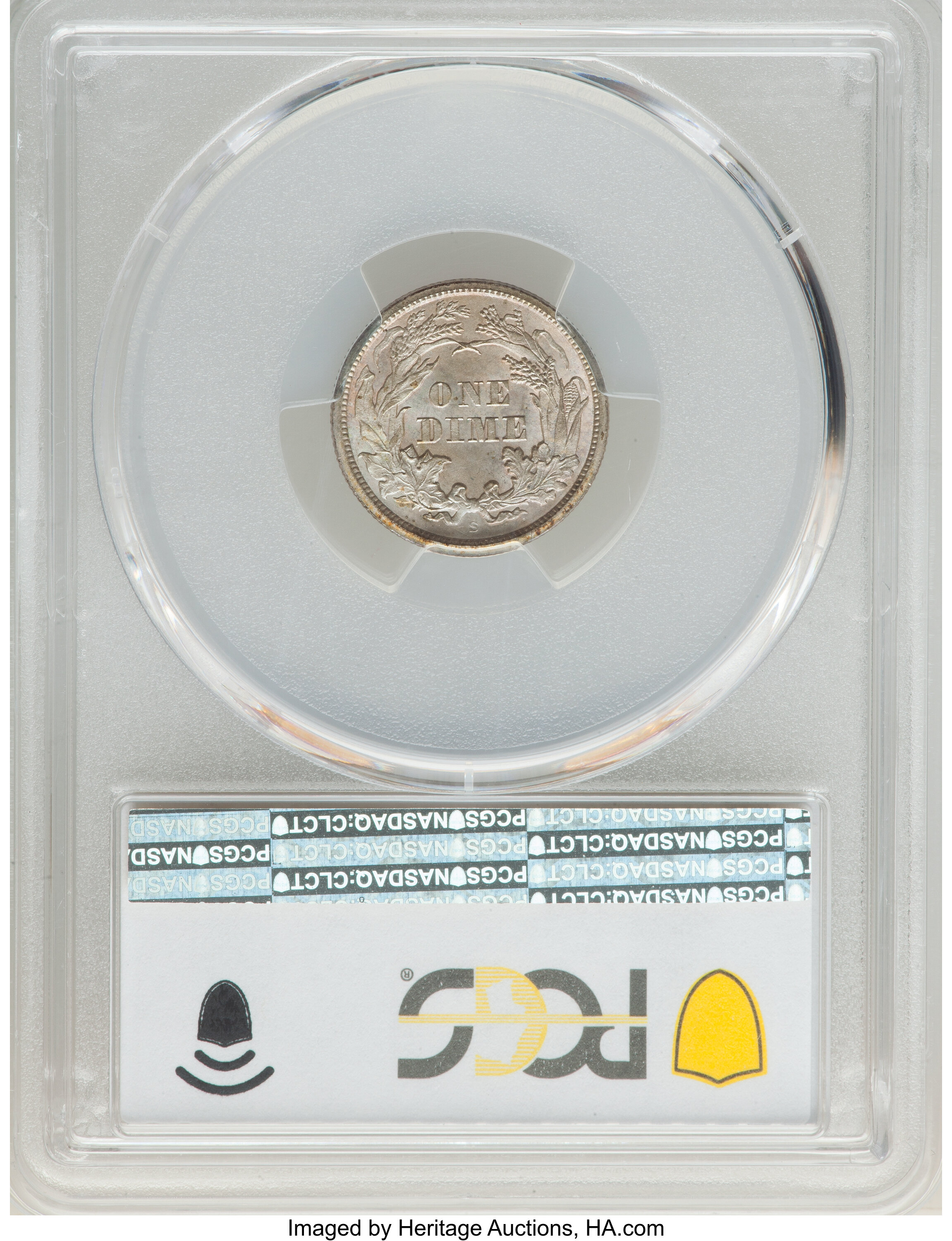1866-S 10c MS65 thumbnail 2