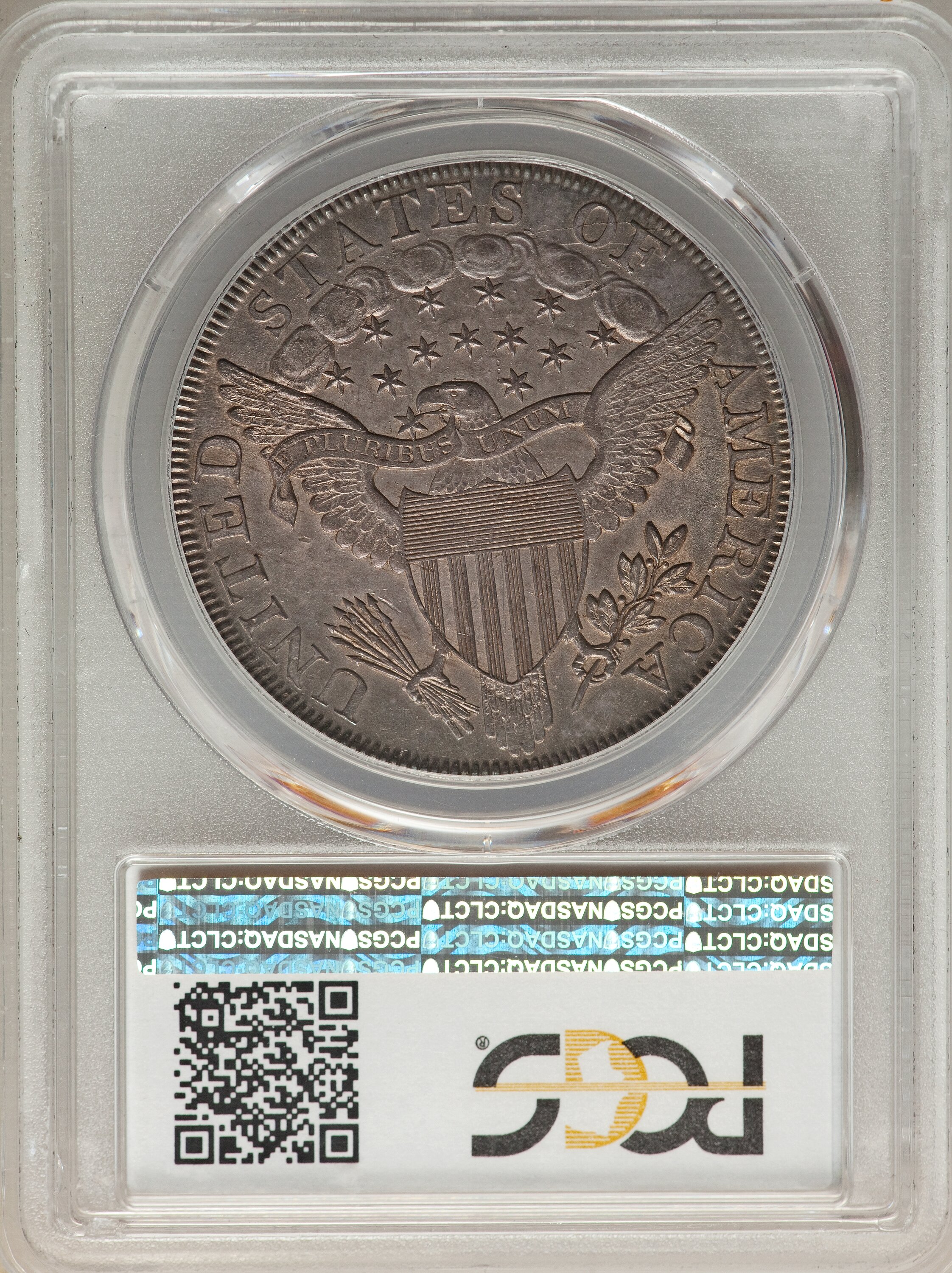 1800 $1  Dotted Date MS63 thumbnail 2