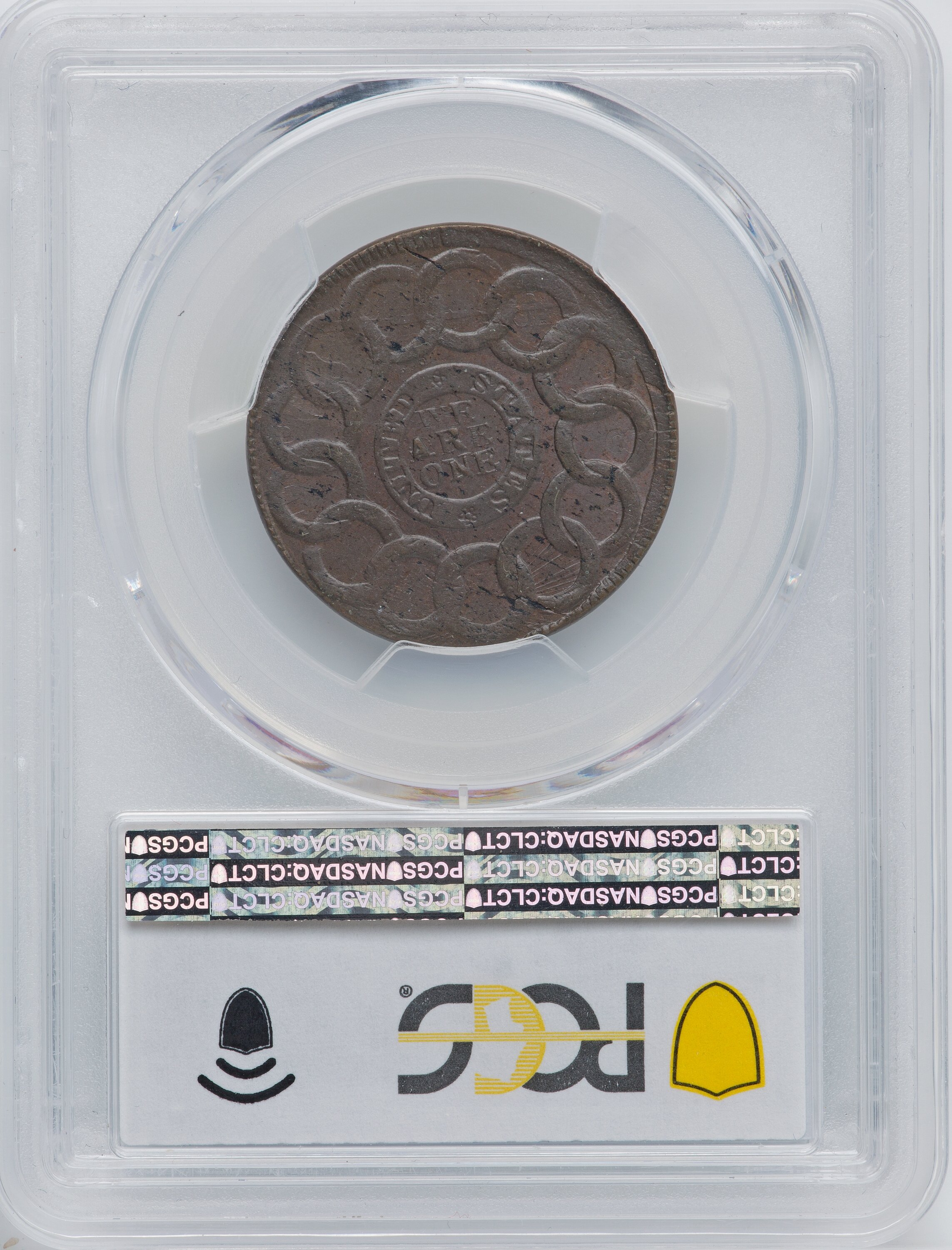 1787 Fugio 1c 4 Cinquefoils, UNITED STATES, Newman 8-B MS BN MS64 BN thumbnail 9